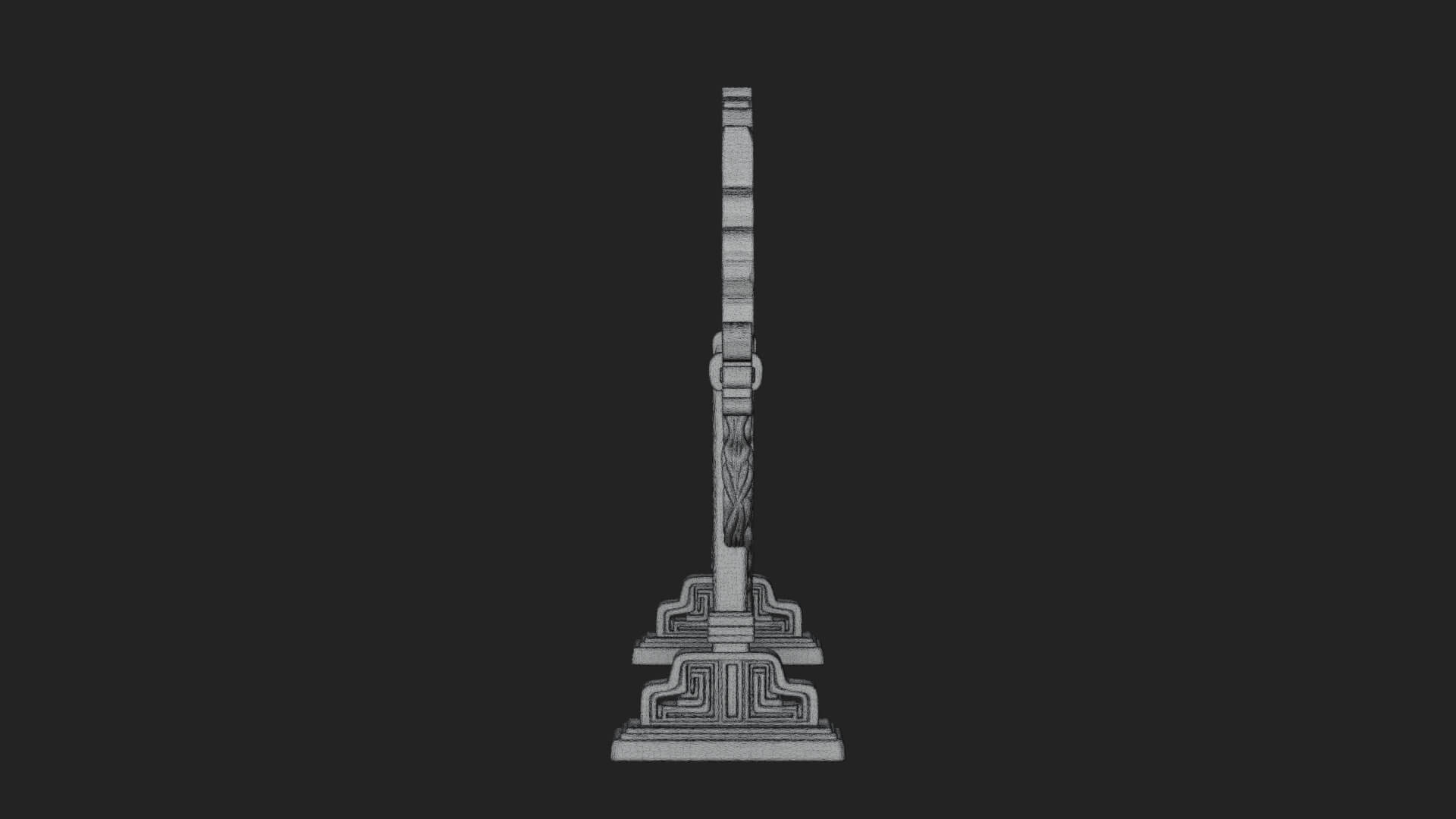 Ornate Standing Mirror Model Design 3 3D Print Model 3D Model