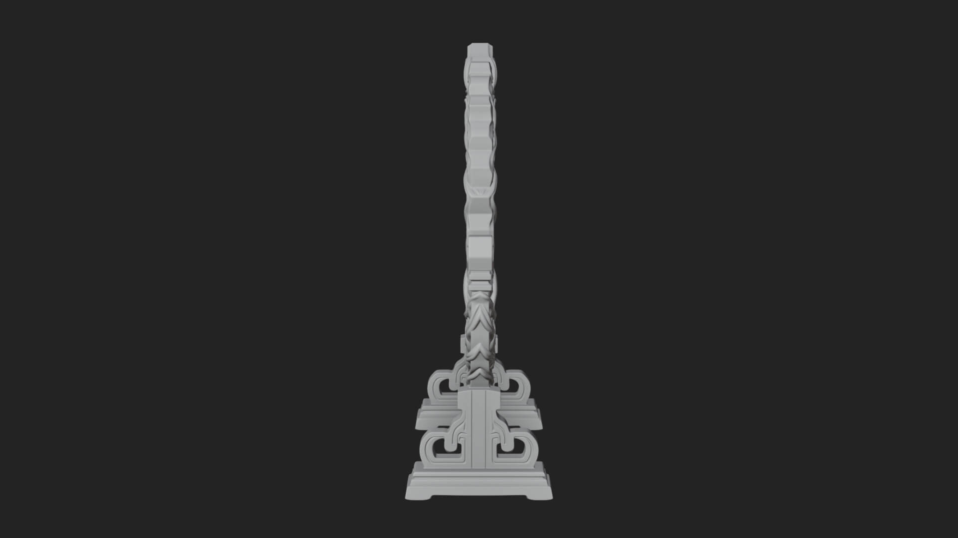 Ornate Standing Mirror Model Design 4 3D Print Model 3D Model