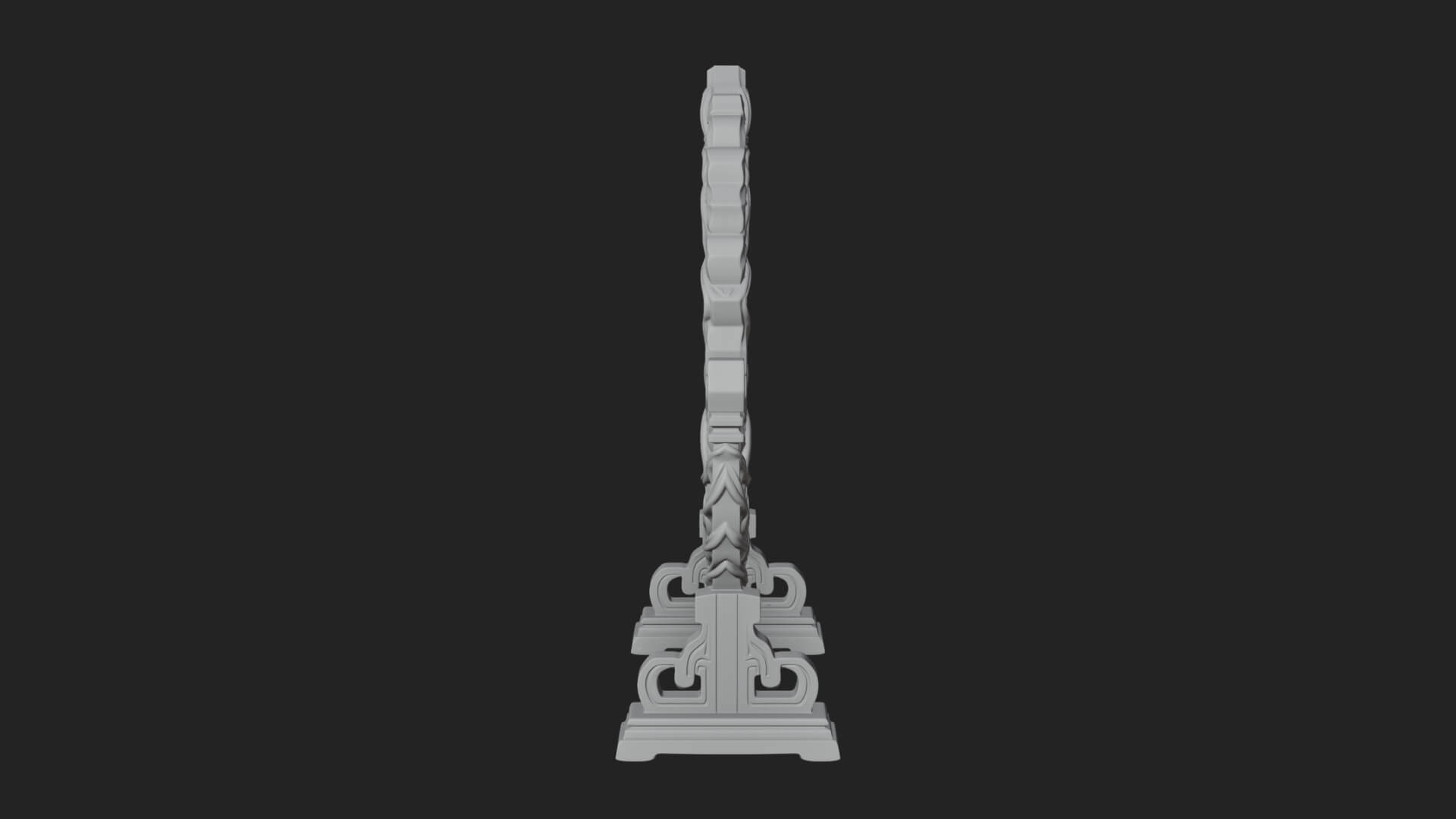 Ornate Standing Mirror Model Design 4 3D Print Model 3D Model