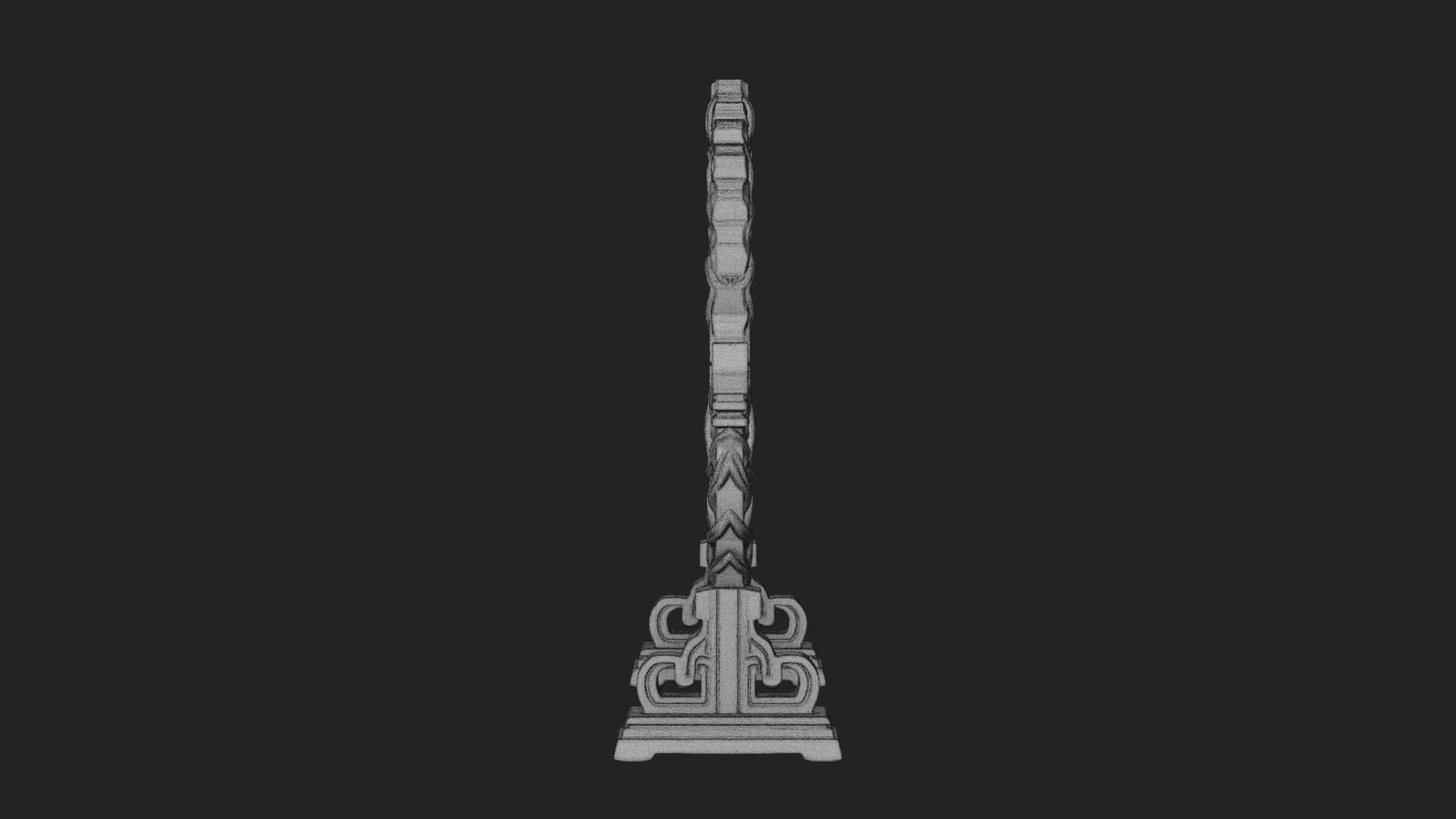 Ornate Standing Mirror Model Design 4 3D Print Model 3D Model