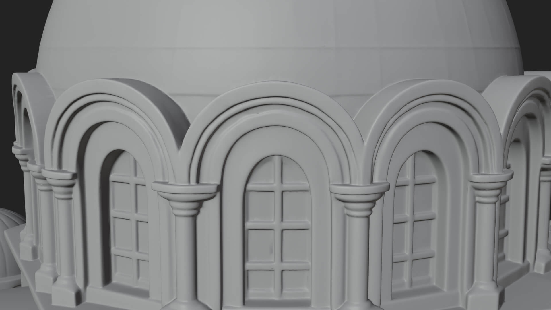 Orthodox Domed Temple Design 4 3D Print Model 3D Model