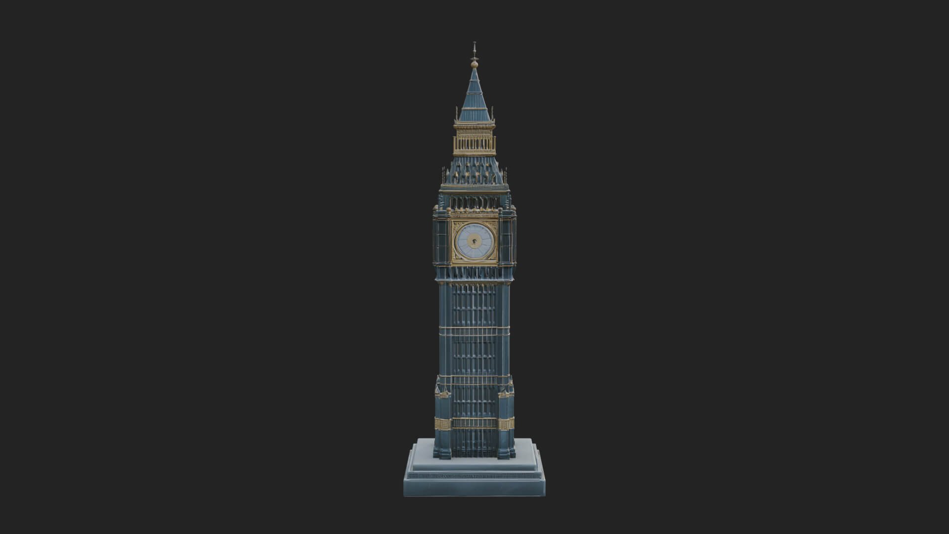 Pagoda Clock Tower Design 2 3D Print Model 3D Model