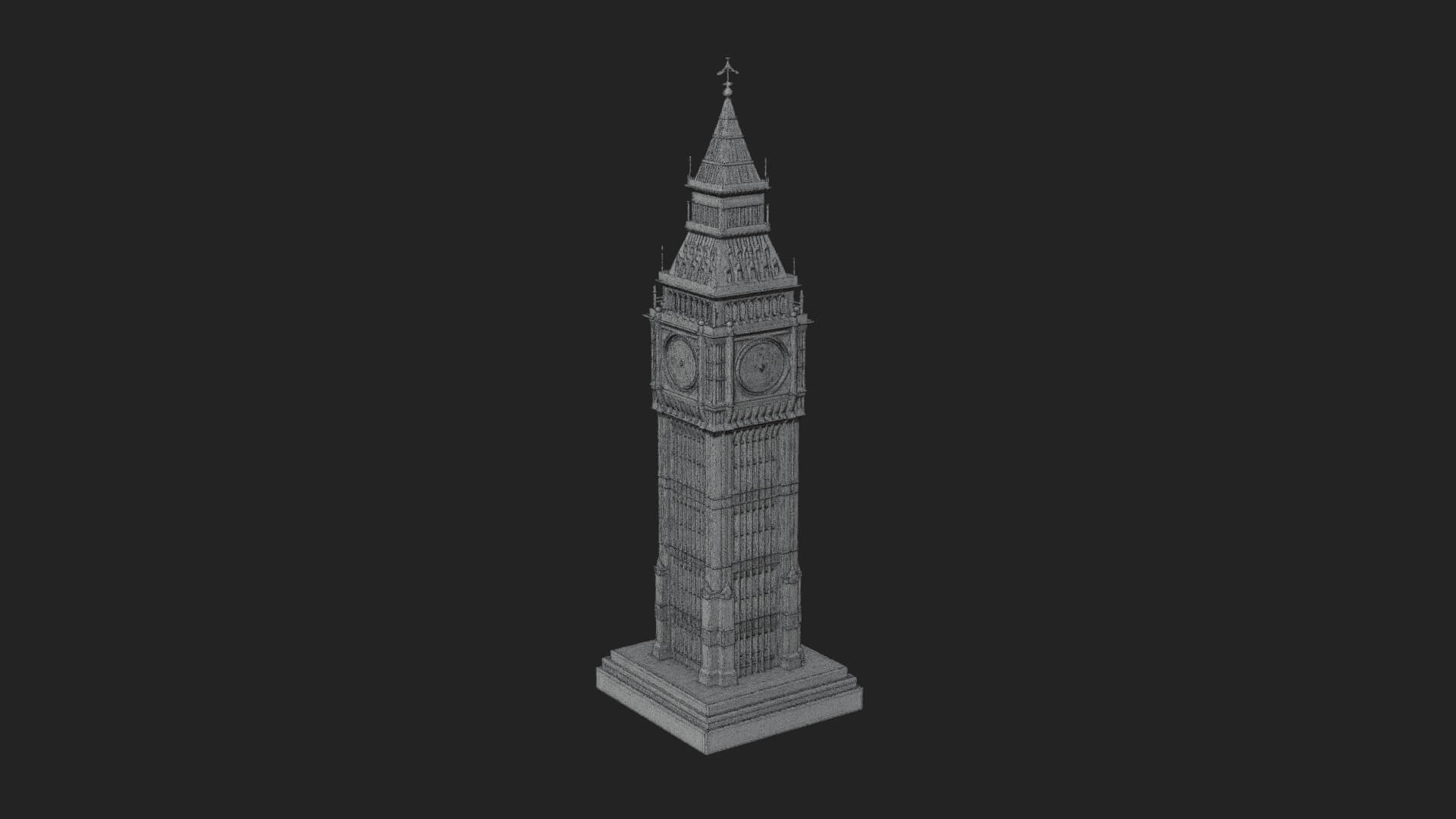 Pagoda Clock Tower Design 2 3D Print Model 3D Model