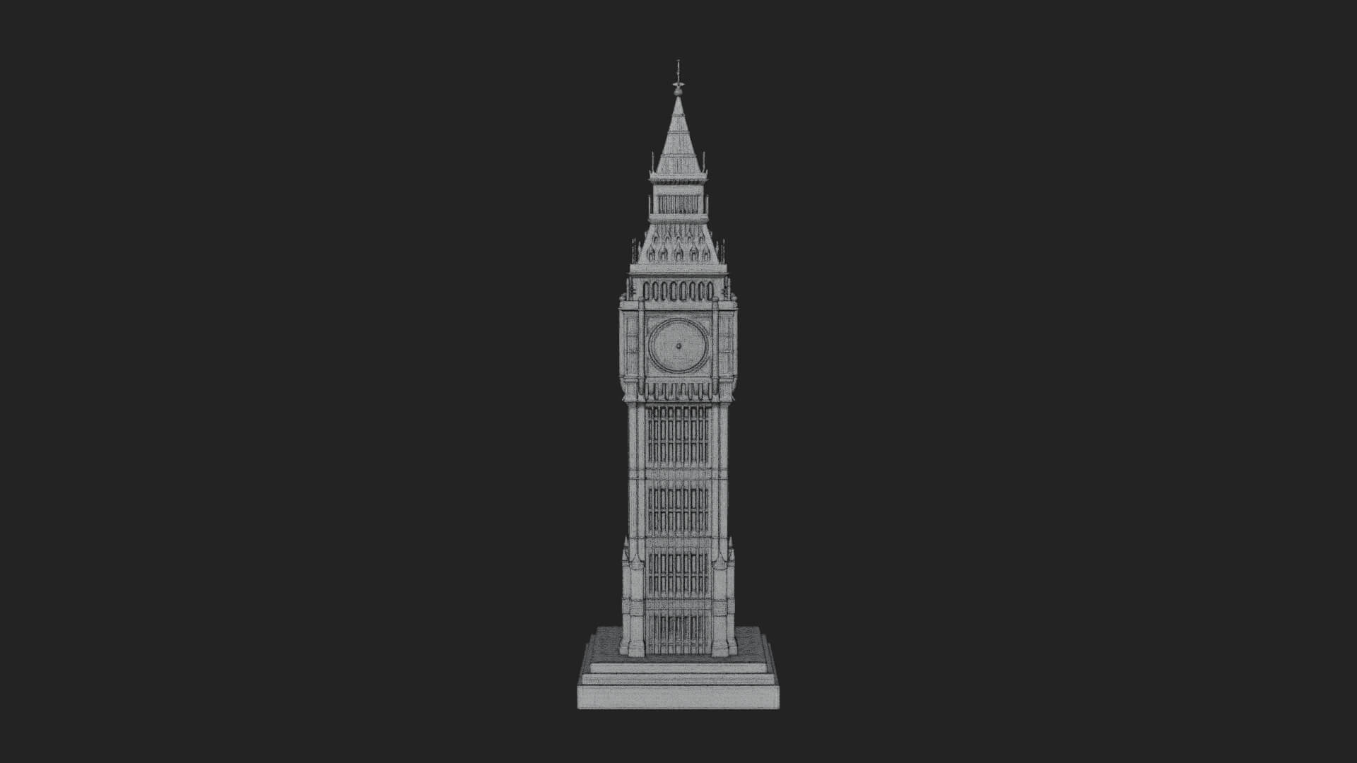 Pagoda Clock Tower Design 2 3D Print Model 3D Model