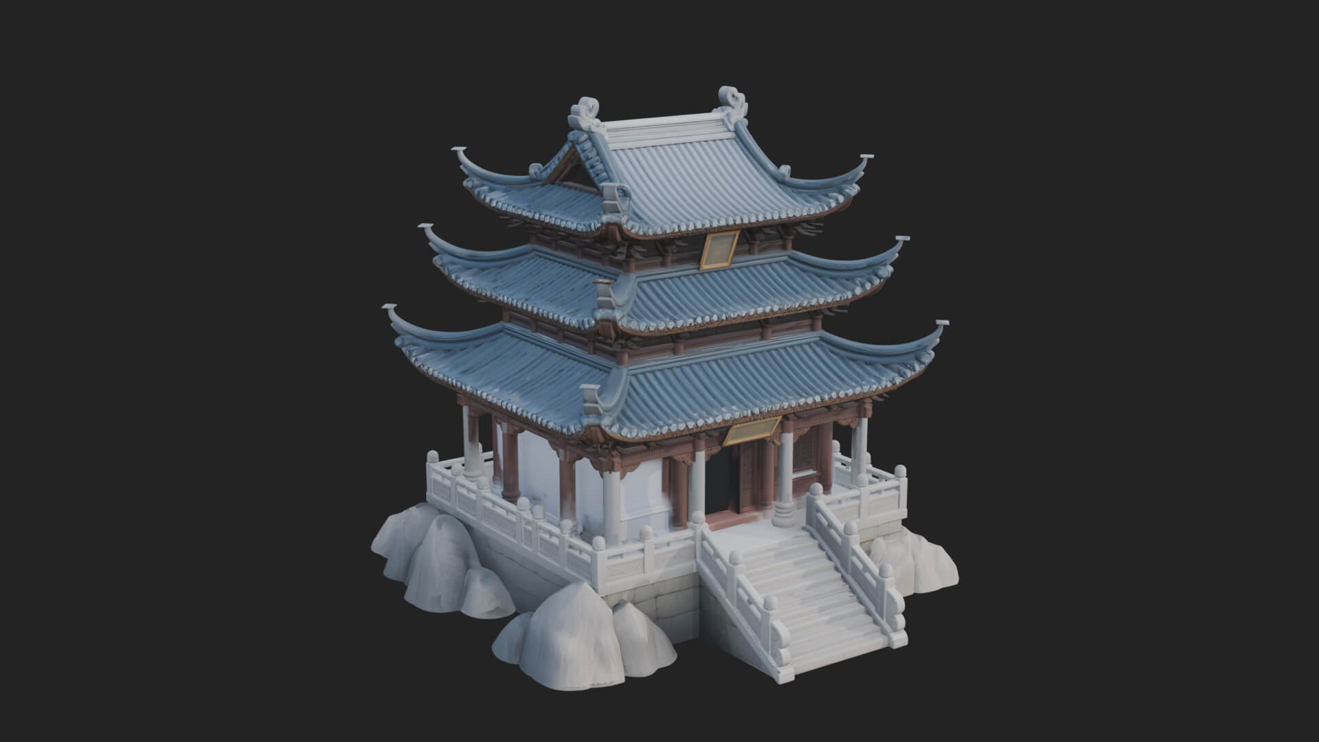 Pagoda Temple Tower Design 10 3D Print Model 3D Model