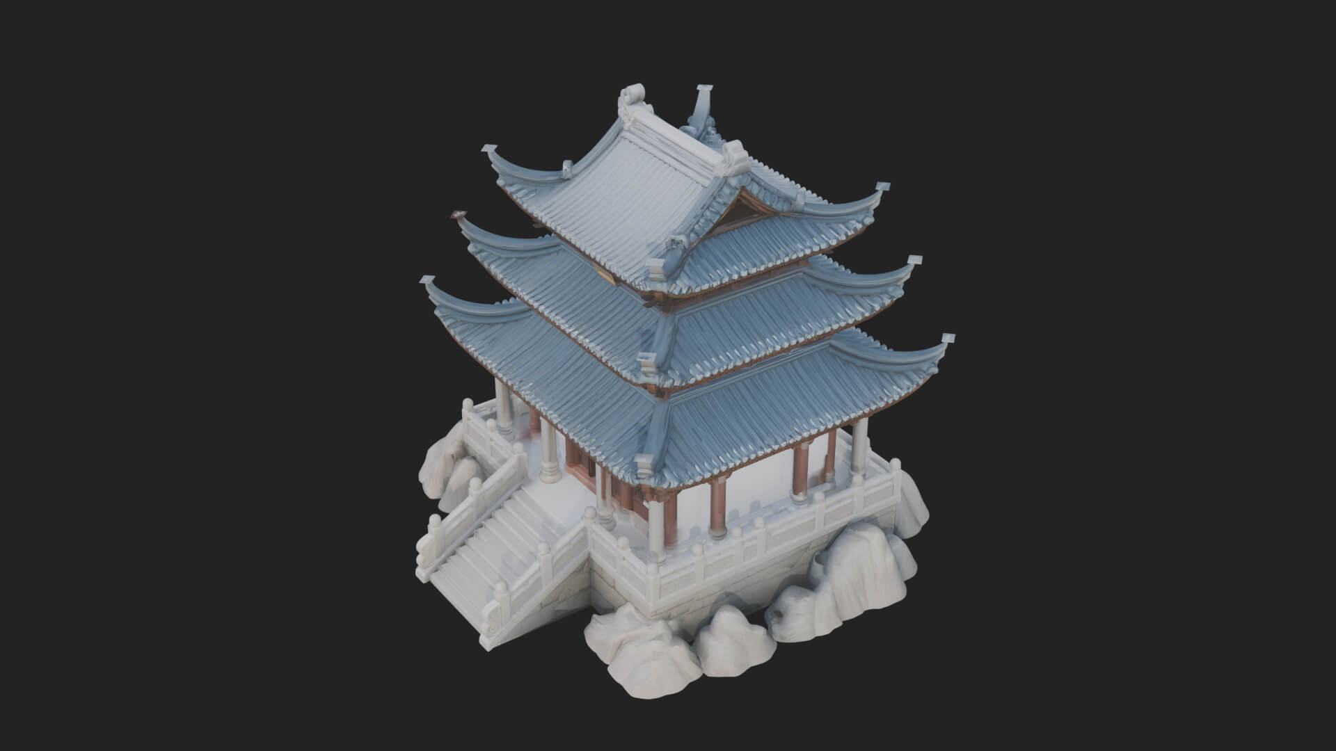 Pagoda Temple Tower Design 10 3D Print Model 3D Model