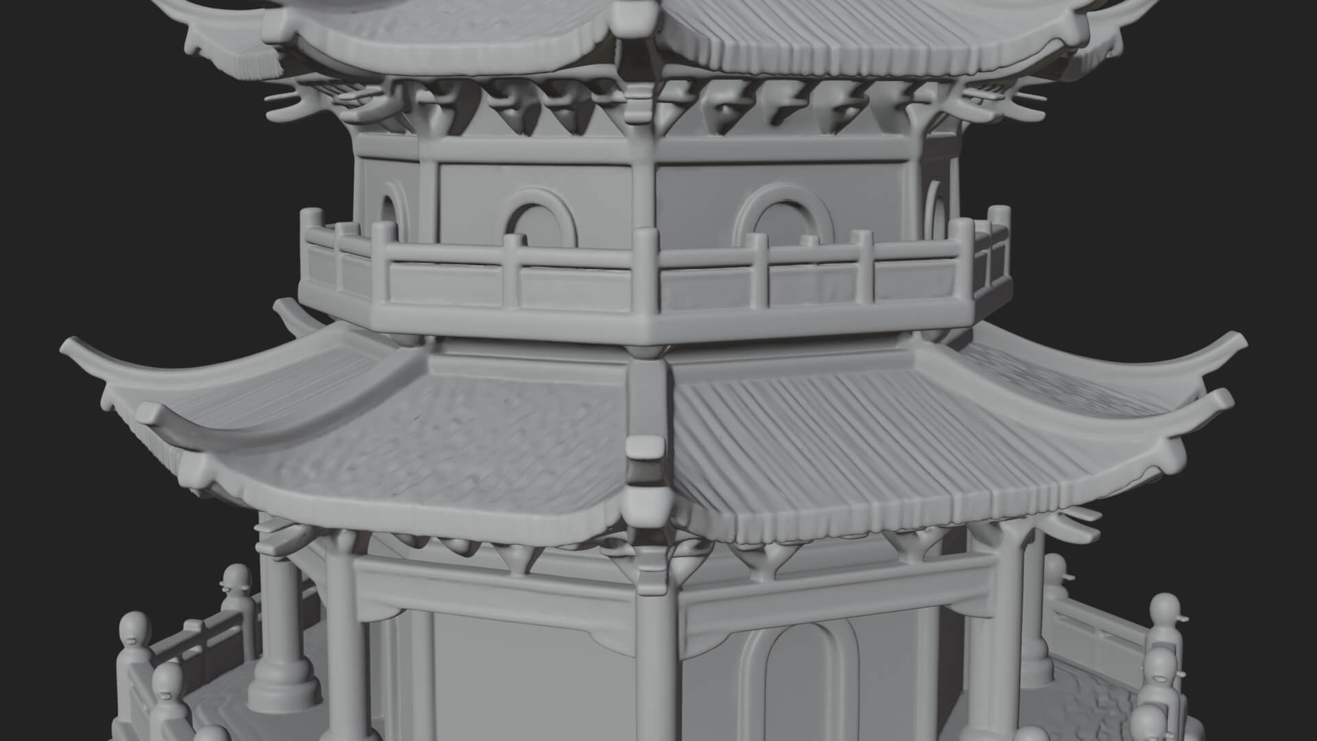 Pagoda Temple Tower Design 12 3D Print Model 3D Model