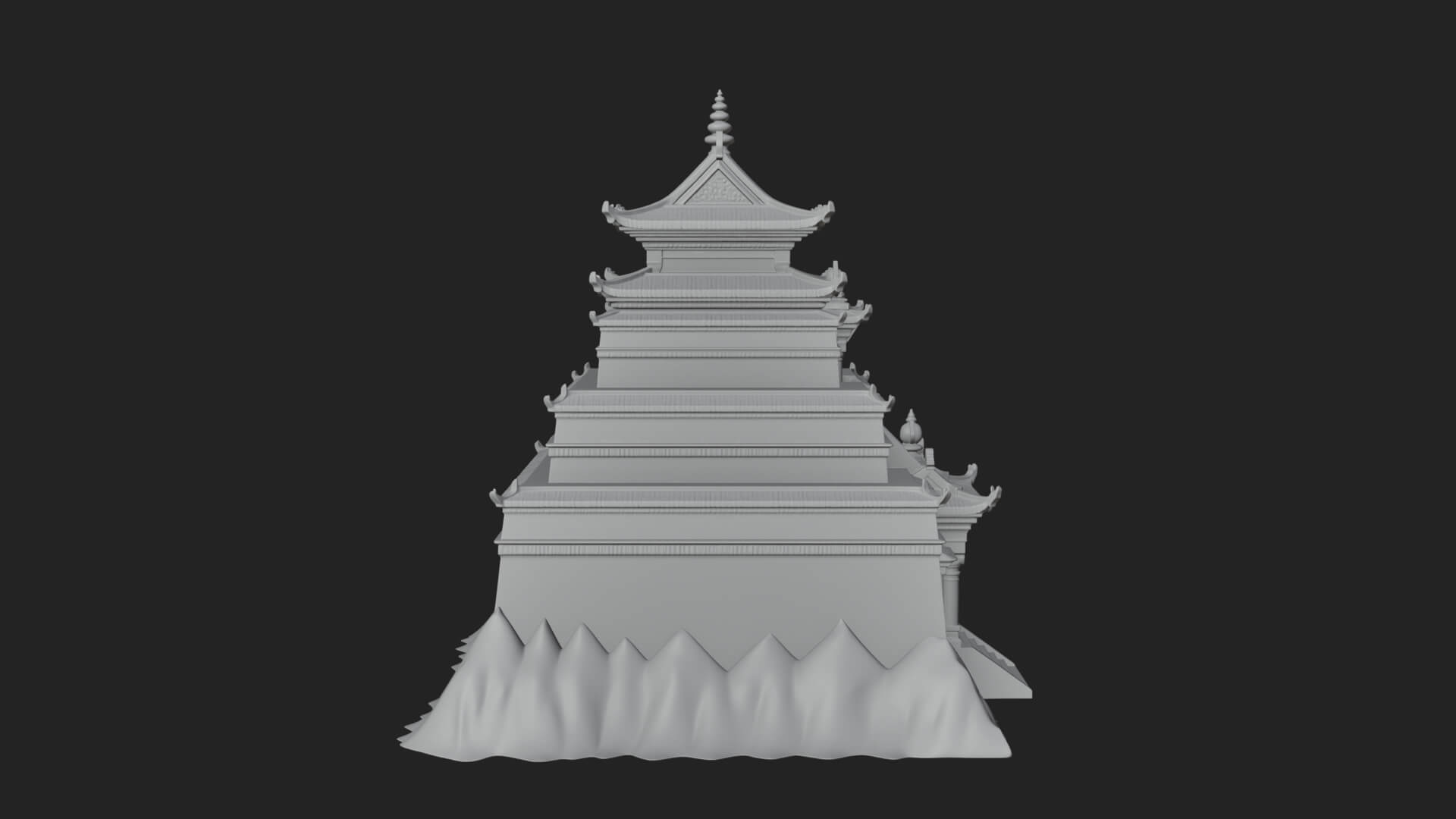 Pagoda Temple Tower Design 13 3D Print Model 3D Model