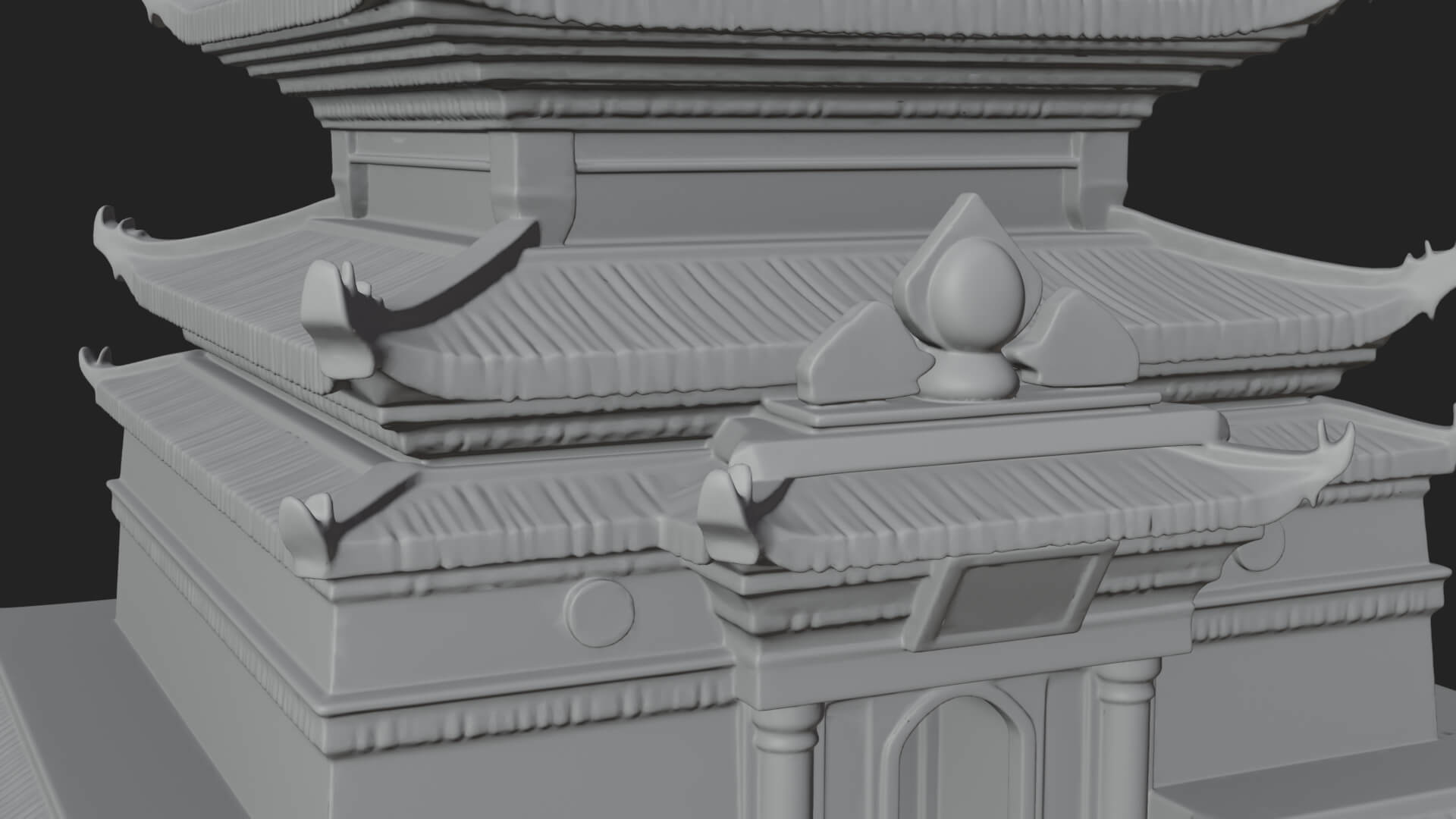 Pagoda Temple Tower Design 13 3D Print Model 3D Model