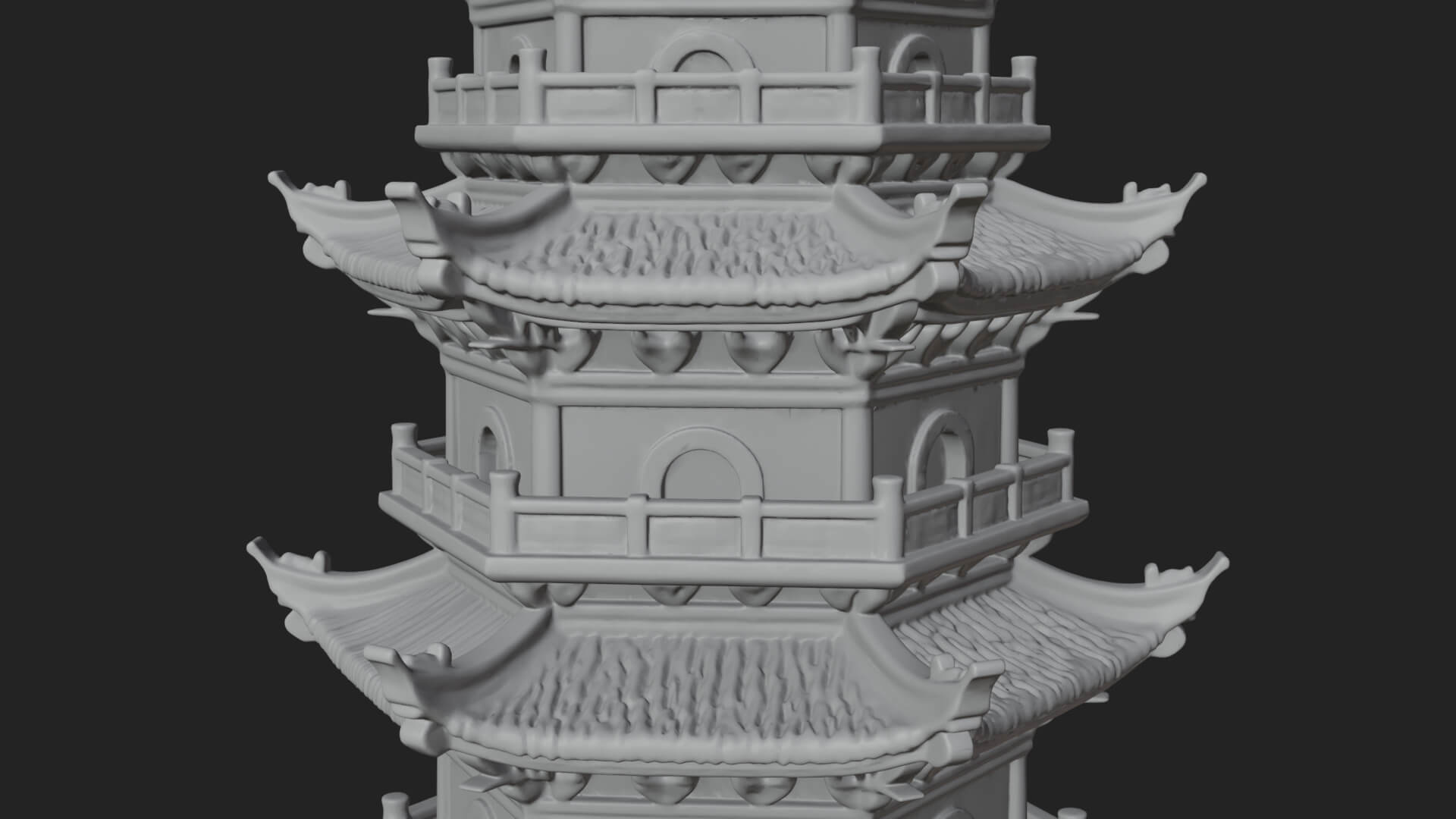 Pagoda Temple Tower Design 14 3D Print Model 3D Model