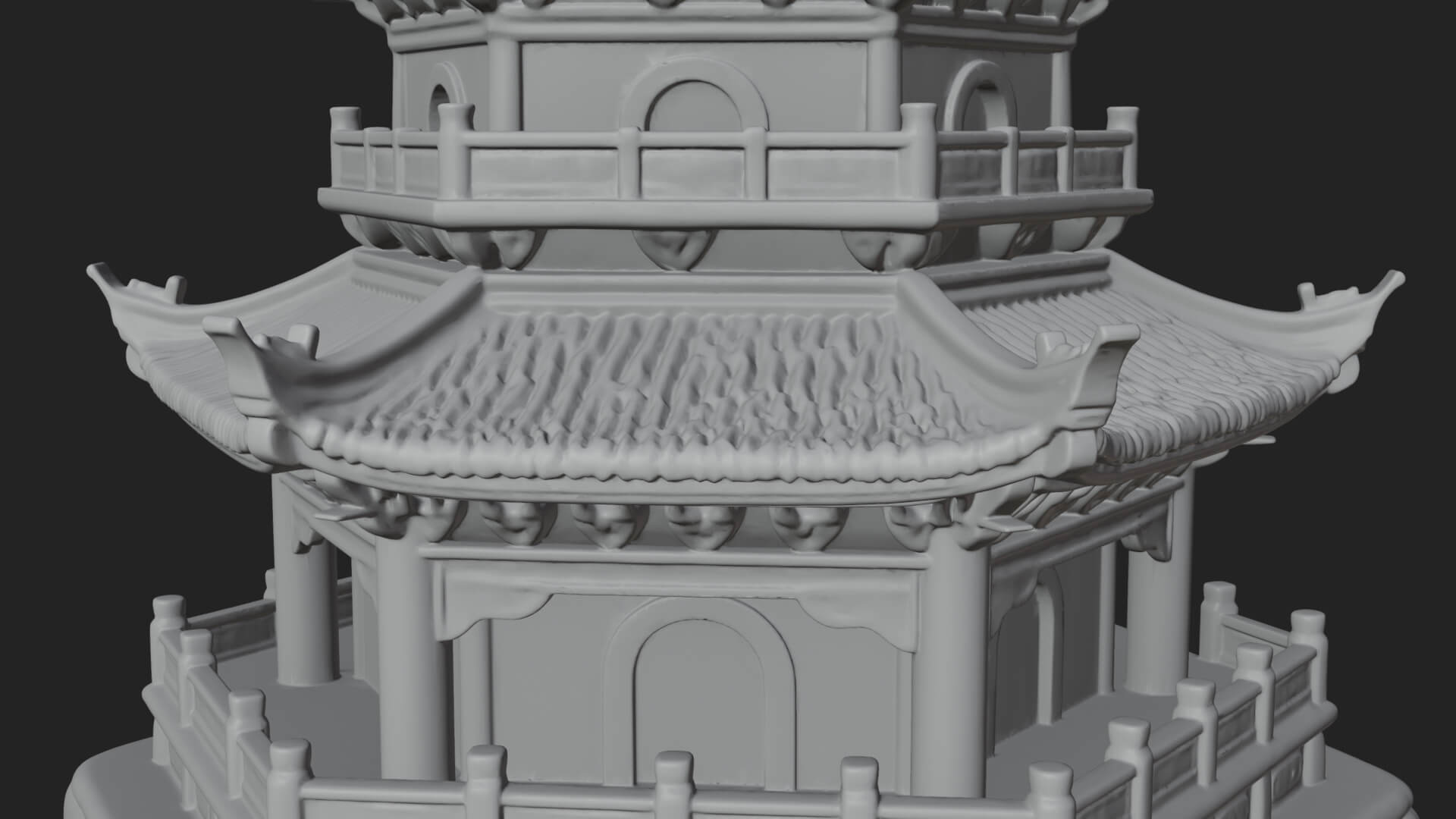 Pagoda Temple Tower Design 14 3D Print Model 3D Model