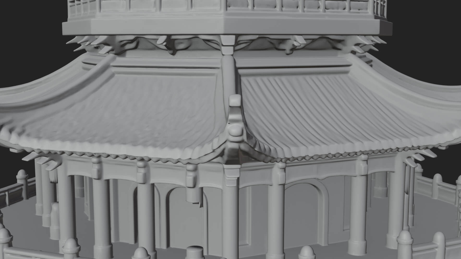 Pagoda Temple Tower Design 4 3D Print Model 3D Model