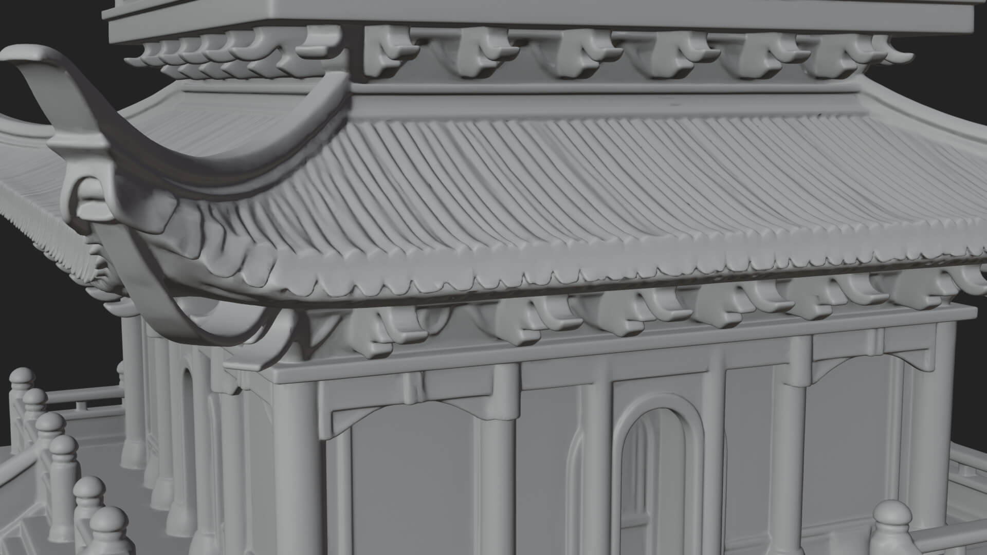 Pagoda Temple Tower Design 5 3D Print Model 3D Model