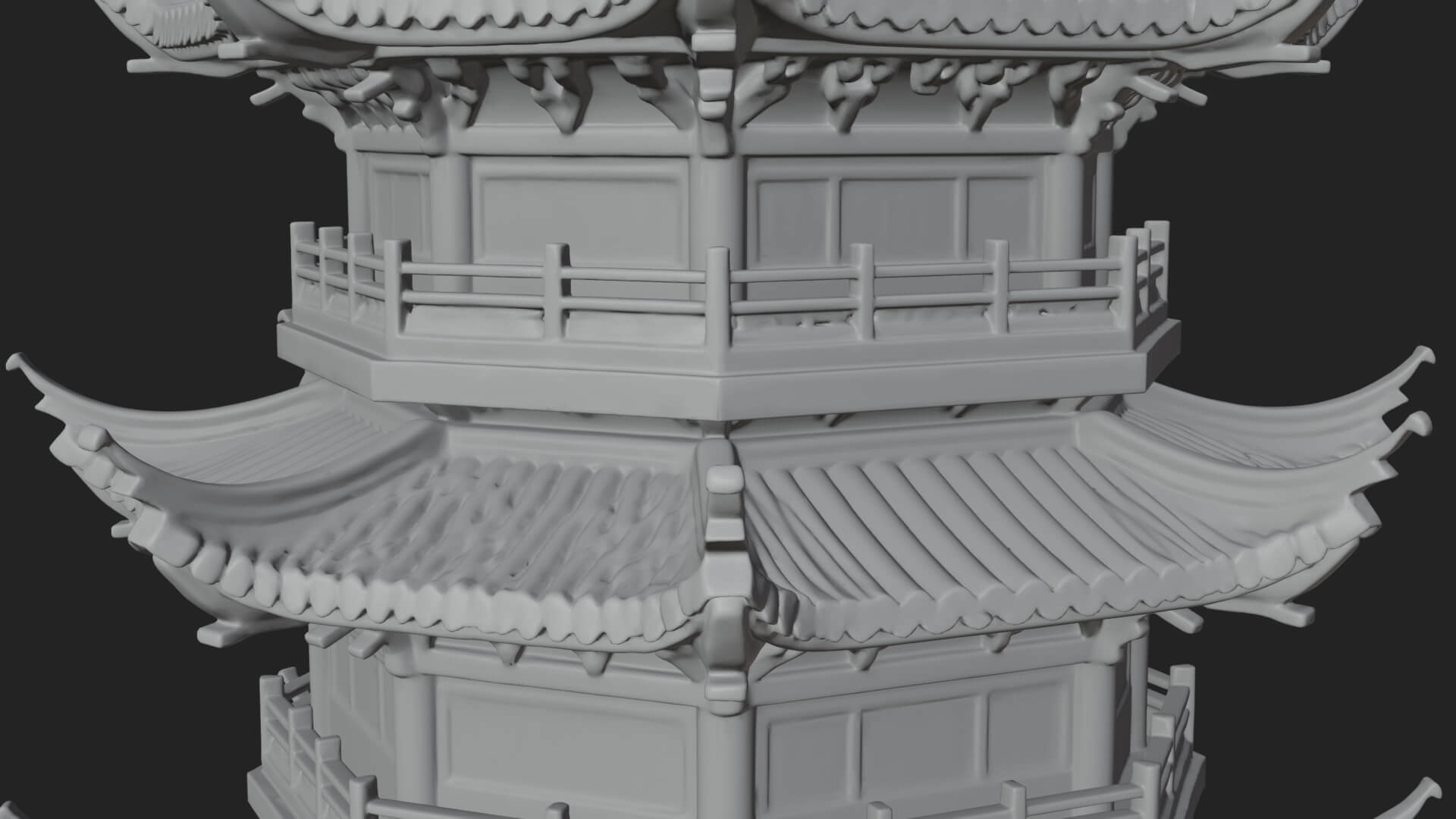 Pagoda Temple Tower Design 6 3D Print Model 3D Model