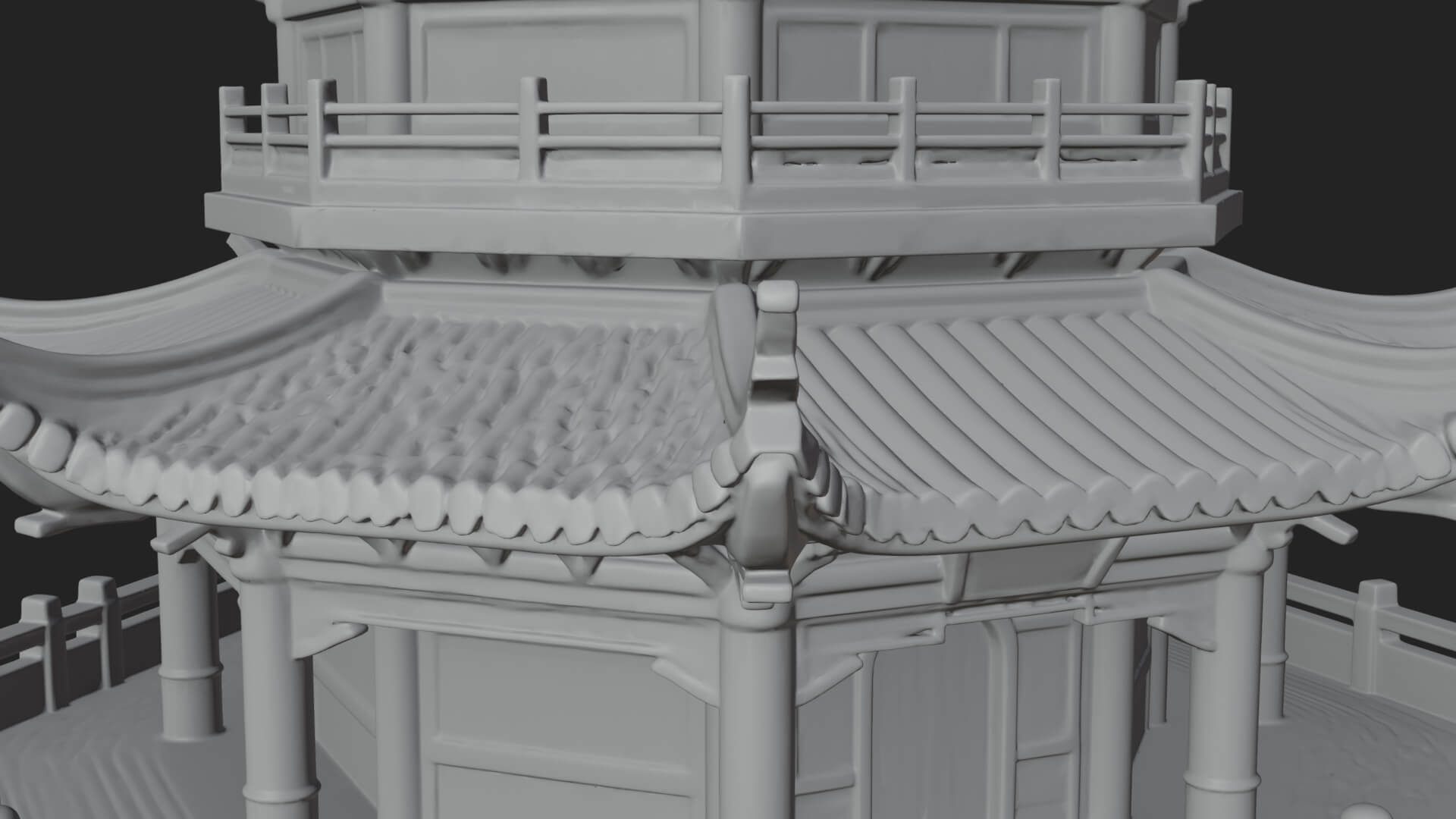Pagoda Temple Tower Design 6 3D Print Model 3D Model