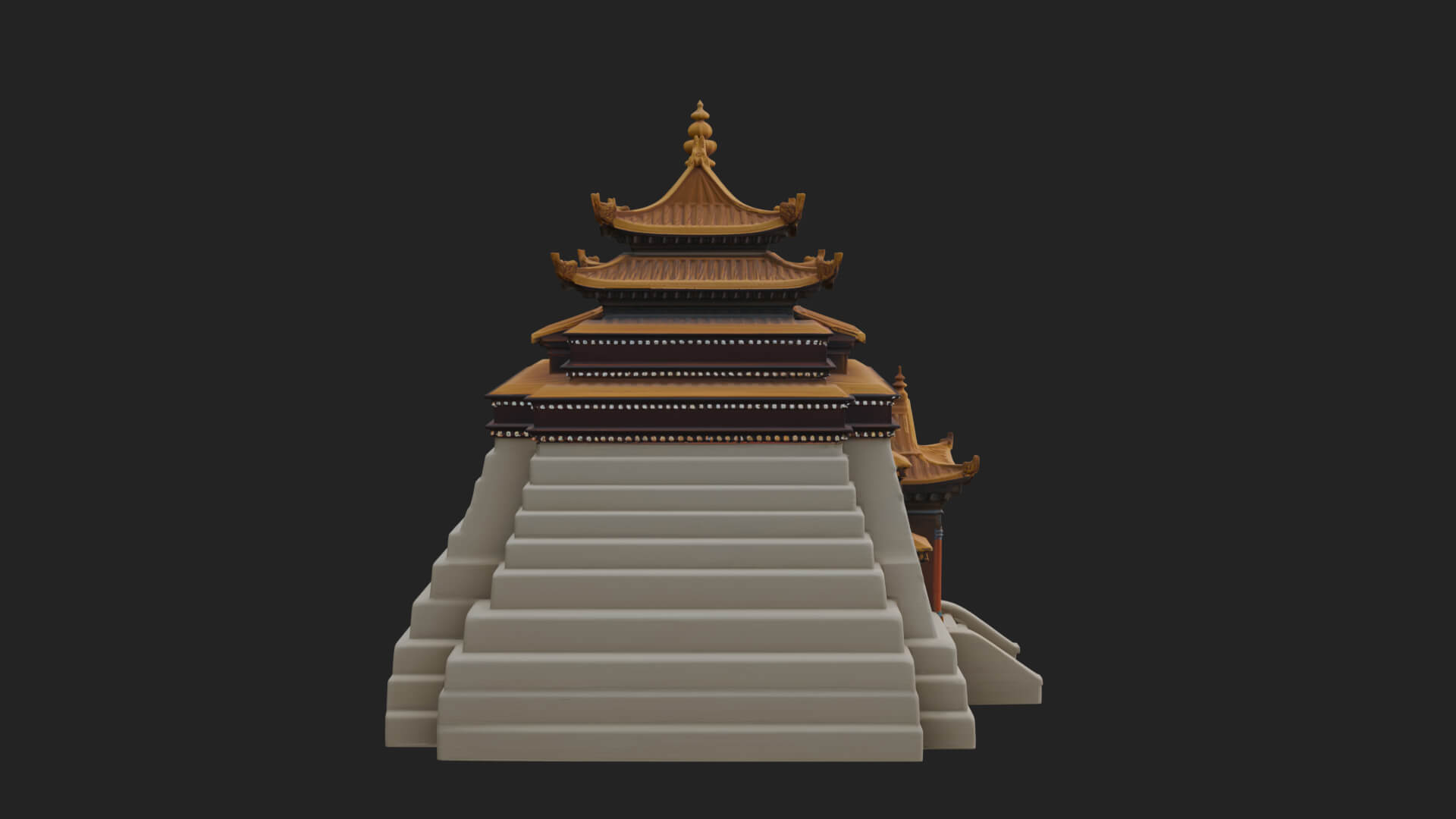 Pagoda Temple Tower Design 7 3D Print Model 3D Model