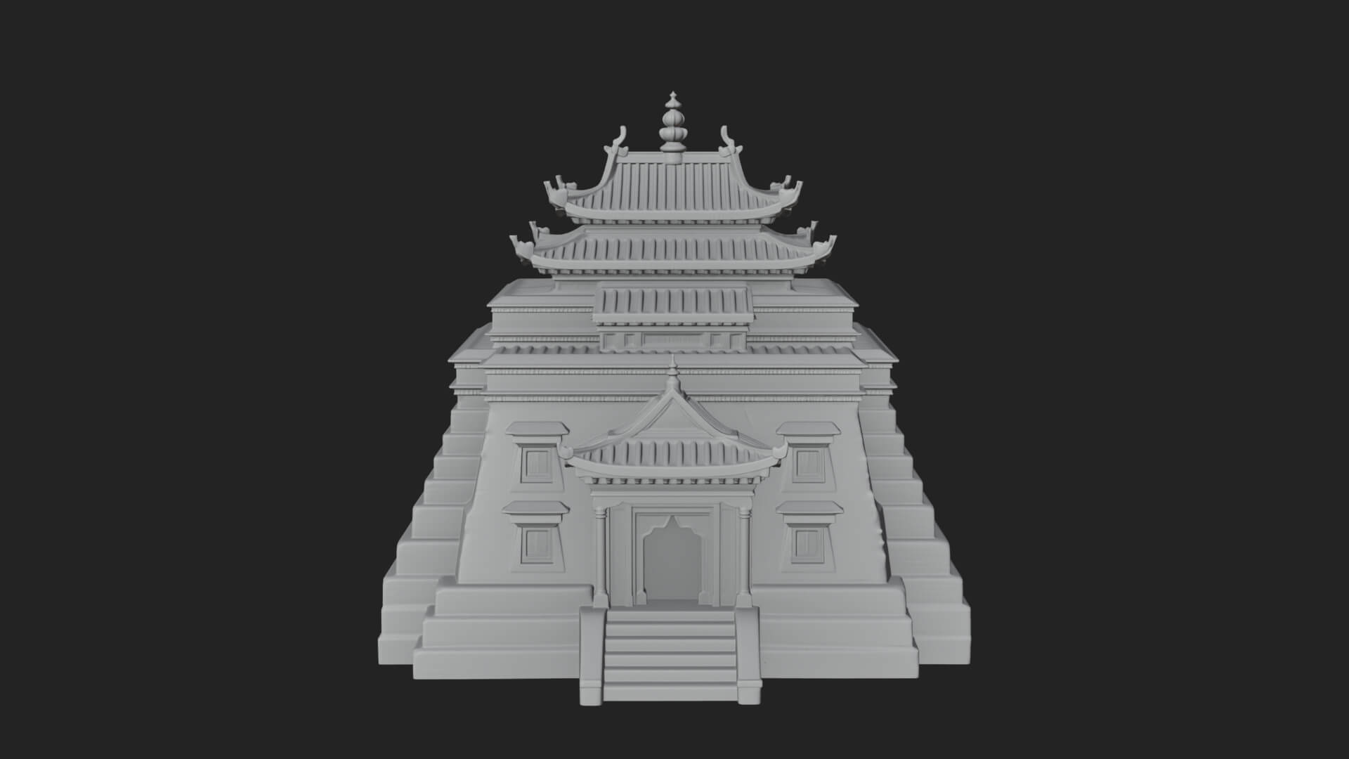 Pagoda Temple Tower Design 7 3D Print Model 3D Model