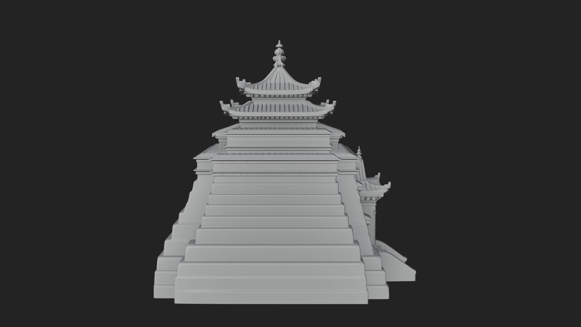 Pagoda Temple Tower Design 7 3D Print Model 3D Model