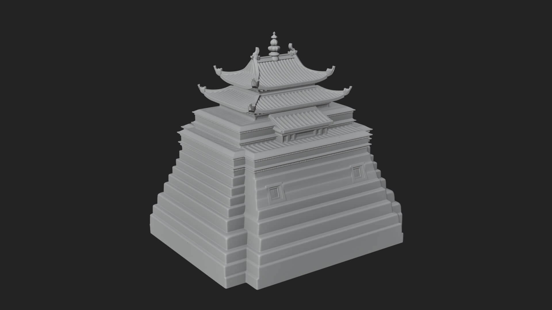 Pagoda Temple Tower Design 7 3D Print Model 3D Model