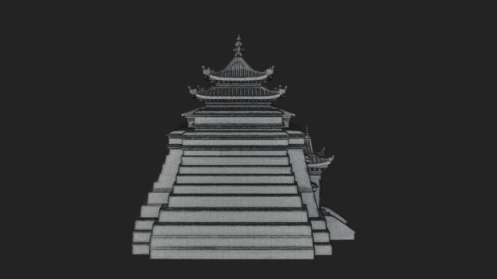 Pagoda Temple Tower Design 7 3D Print Model 3D Model