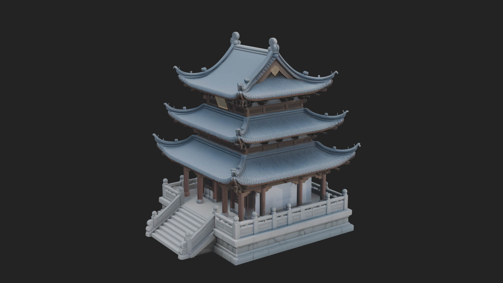 Pagoda Temple Tower Design 8 3D Print Model 3D Model