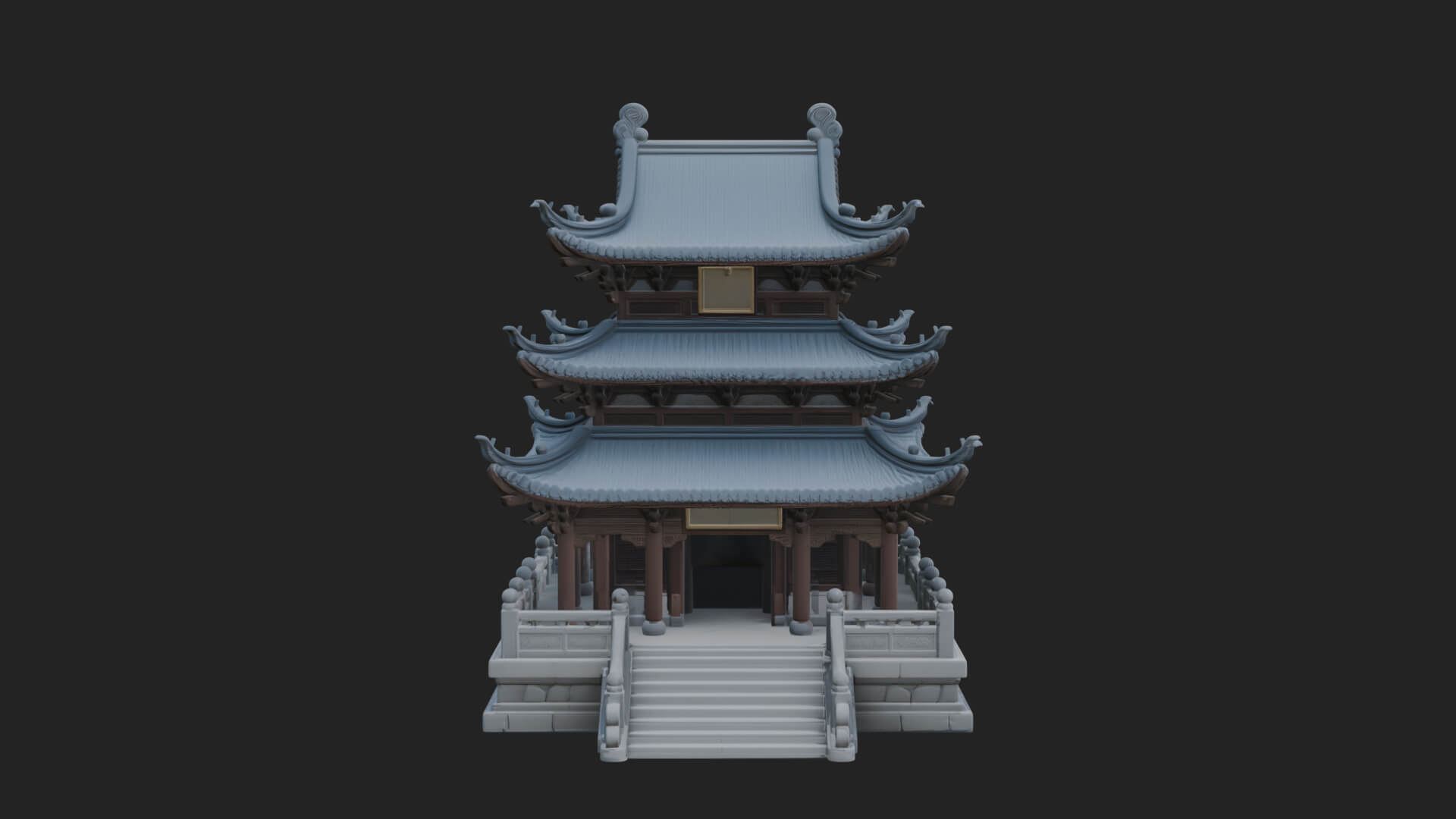 Pagoda Temple Tower Design 8 3D Print Model 3D Model