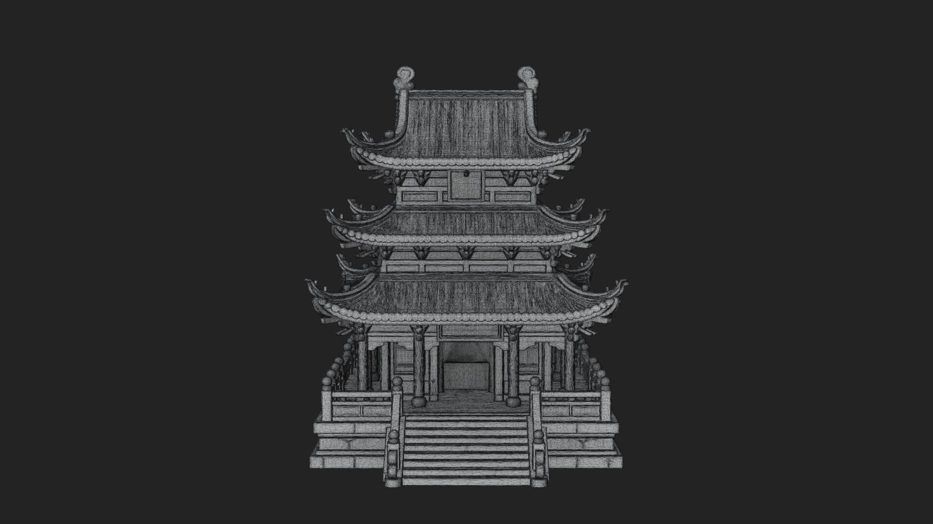 Pagoda Temple Tower Design 8 3D Print Model 3D Model