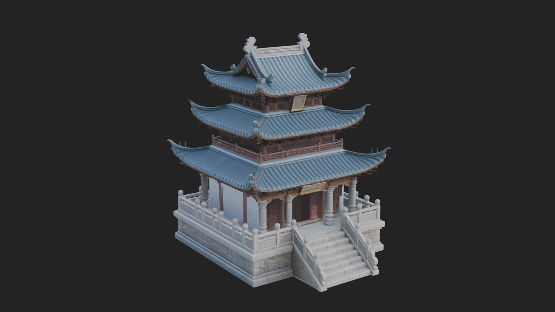 Pagoda Temple Tower Design 9 3D Print Model 3D Model