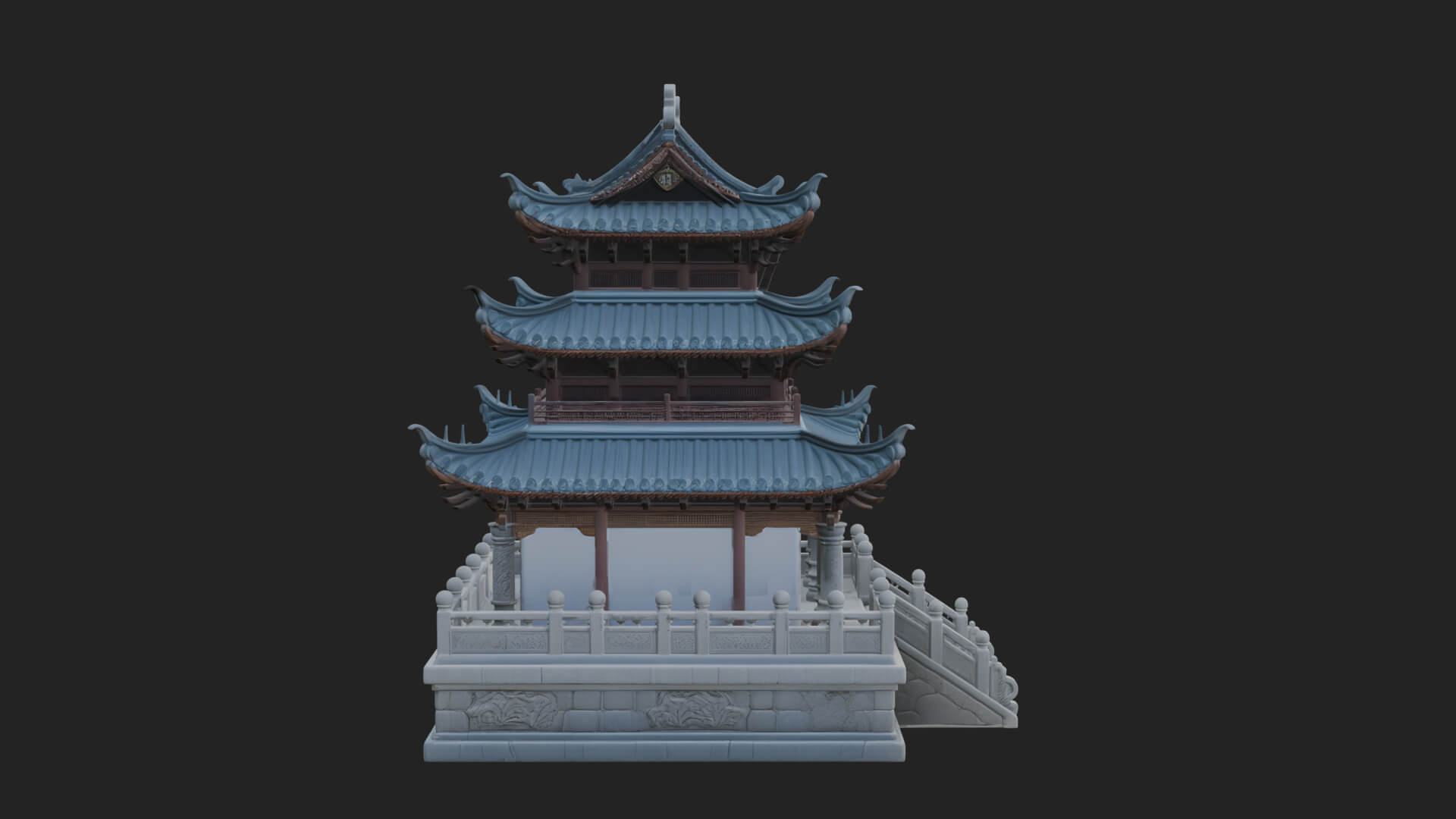 Pagoda Temple Tower Design 9 3D Print Model 3D Model