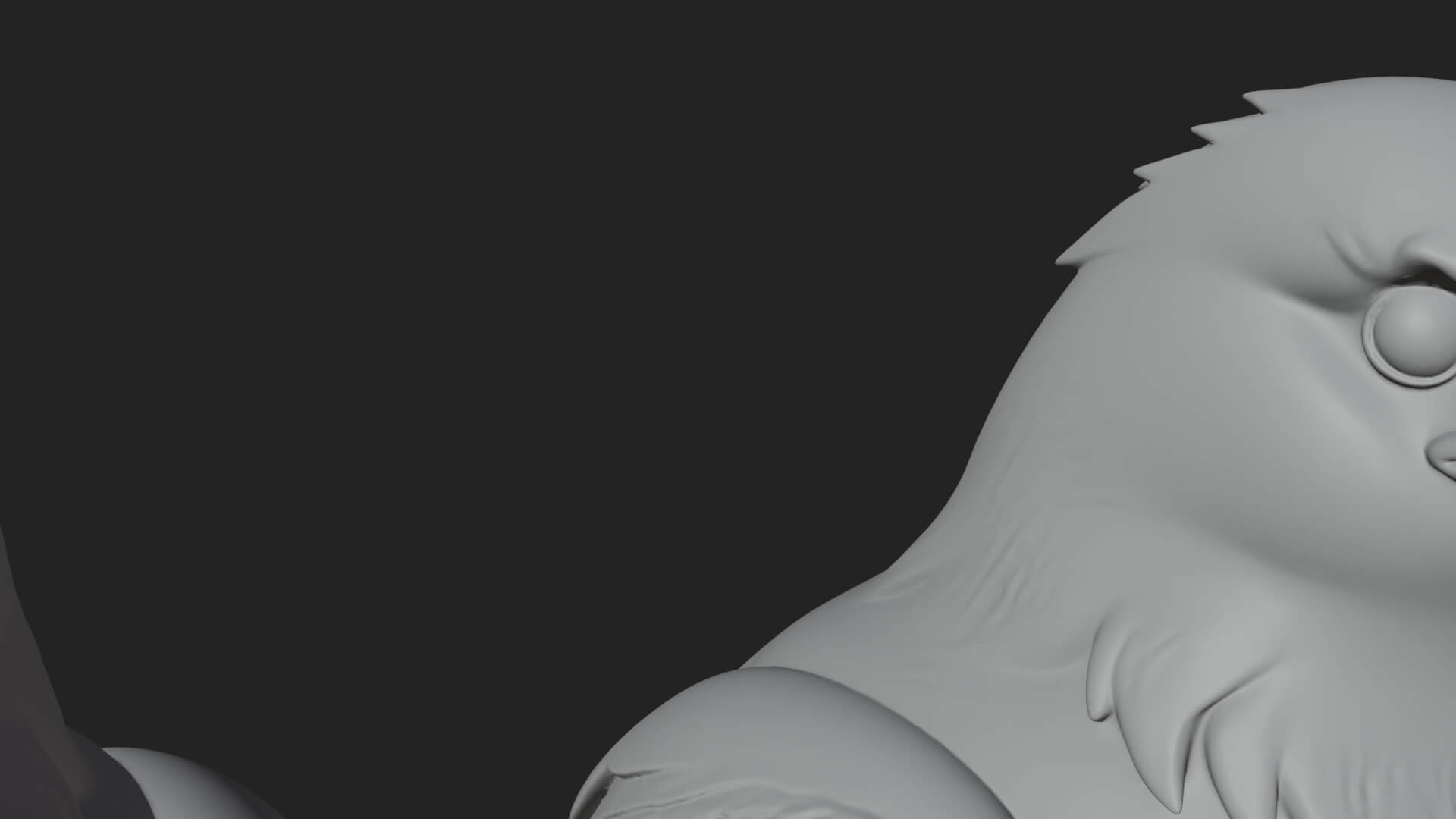 Pair of Norse Ravens Statue Design 4 3D Print Model 3D Model