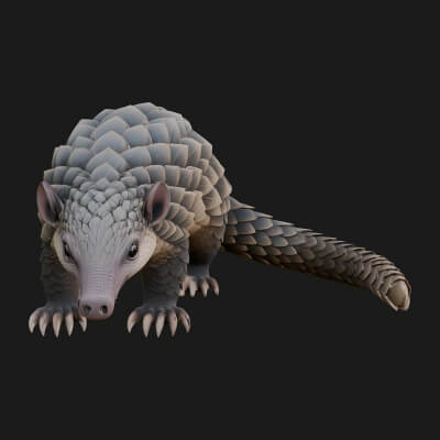 Pangolin Statue Design 1 3D Print Model