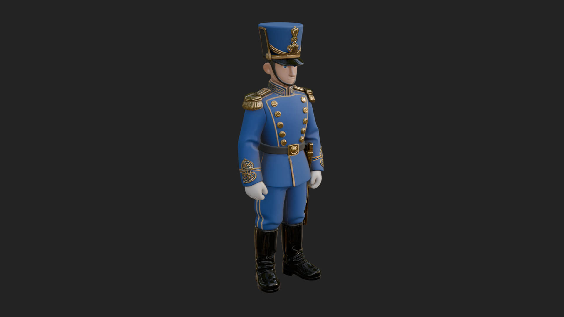 Parade Toy Soldier Statue Design 1 3D Print Model 3D Model