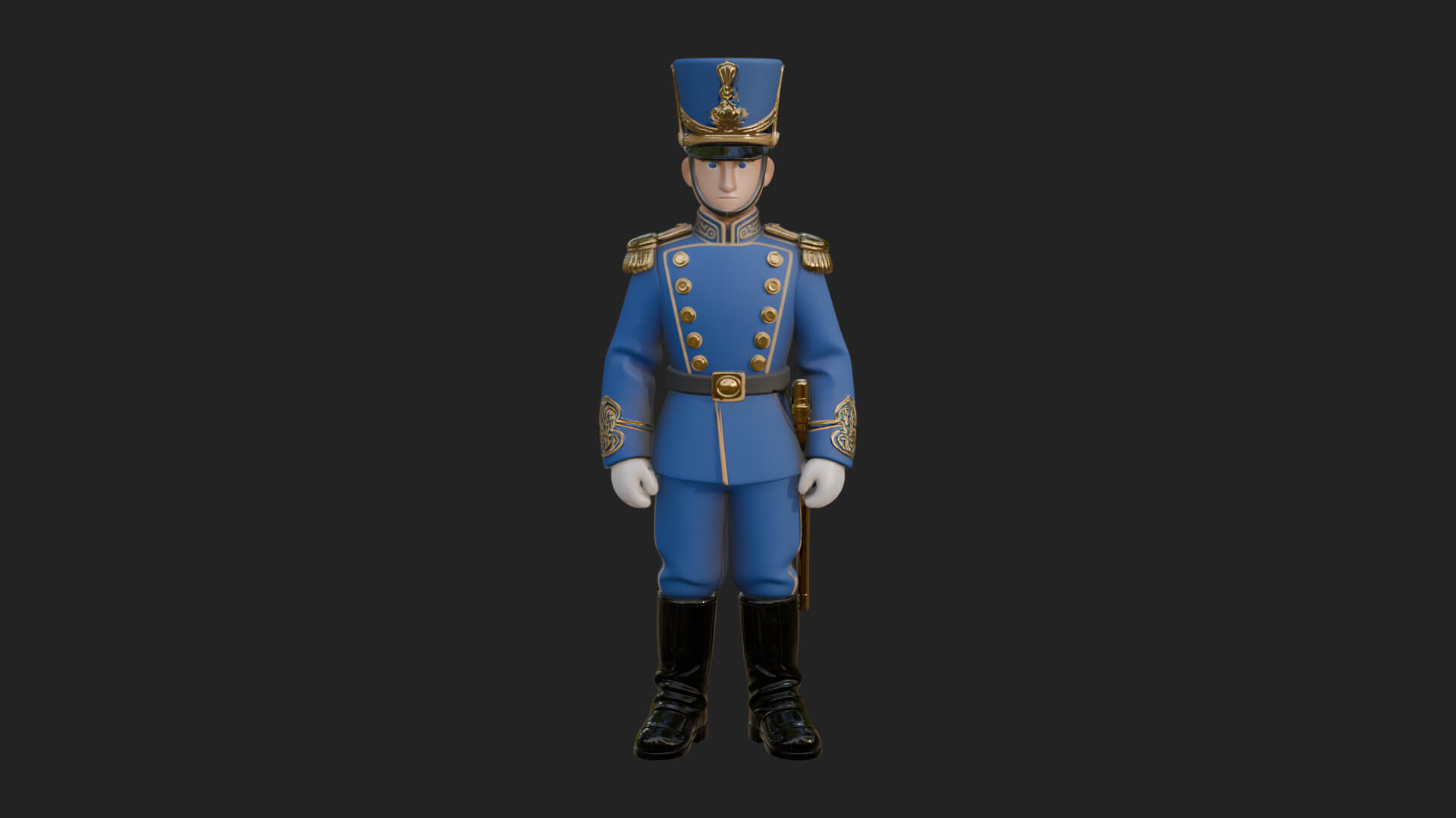 Parade Toy Soldier Statue Design 1 3D Print Model 3D Model