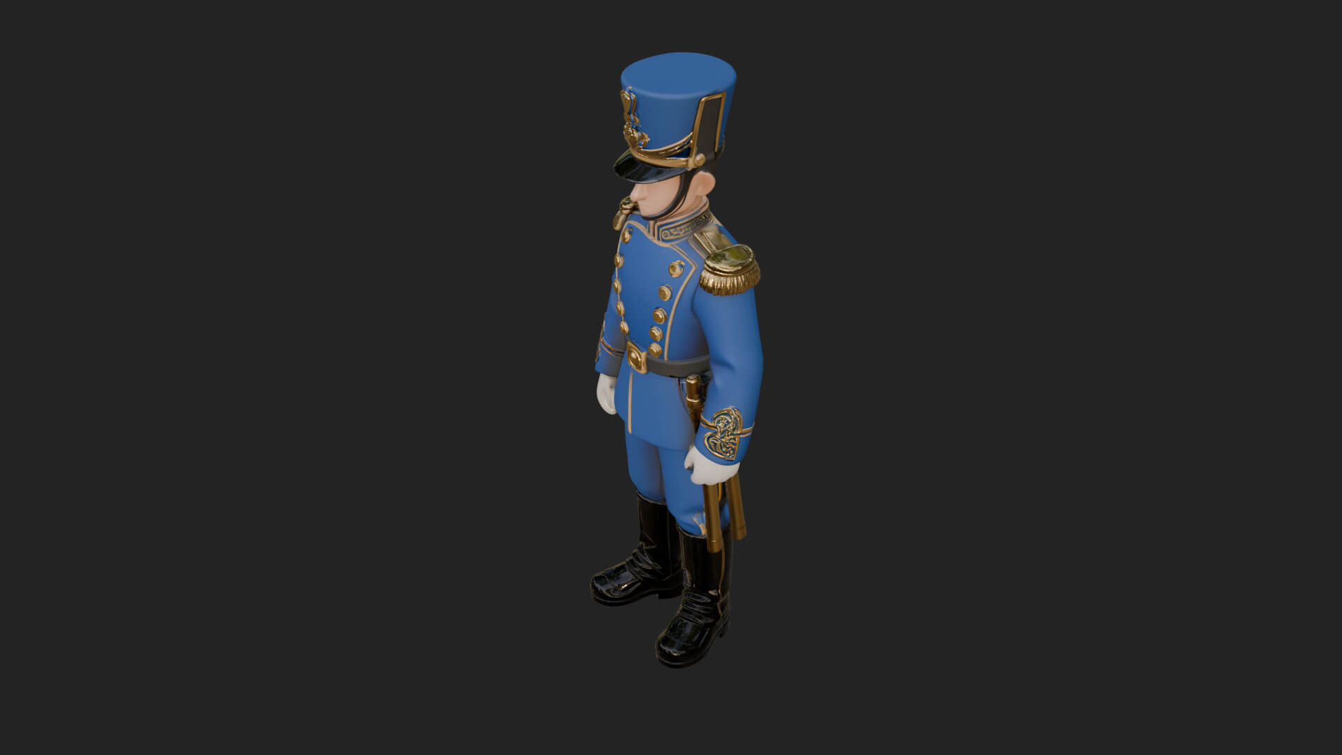 Parade Toy Soldier Statue Design 1 3D Print Model 3D Model