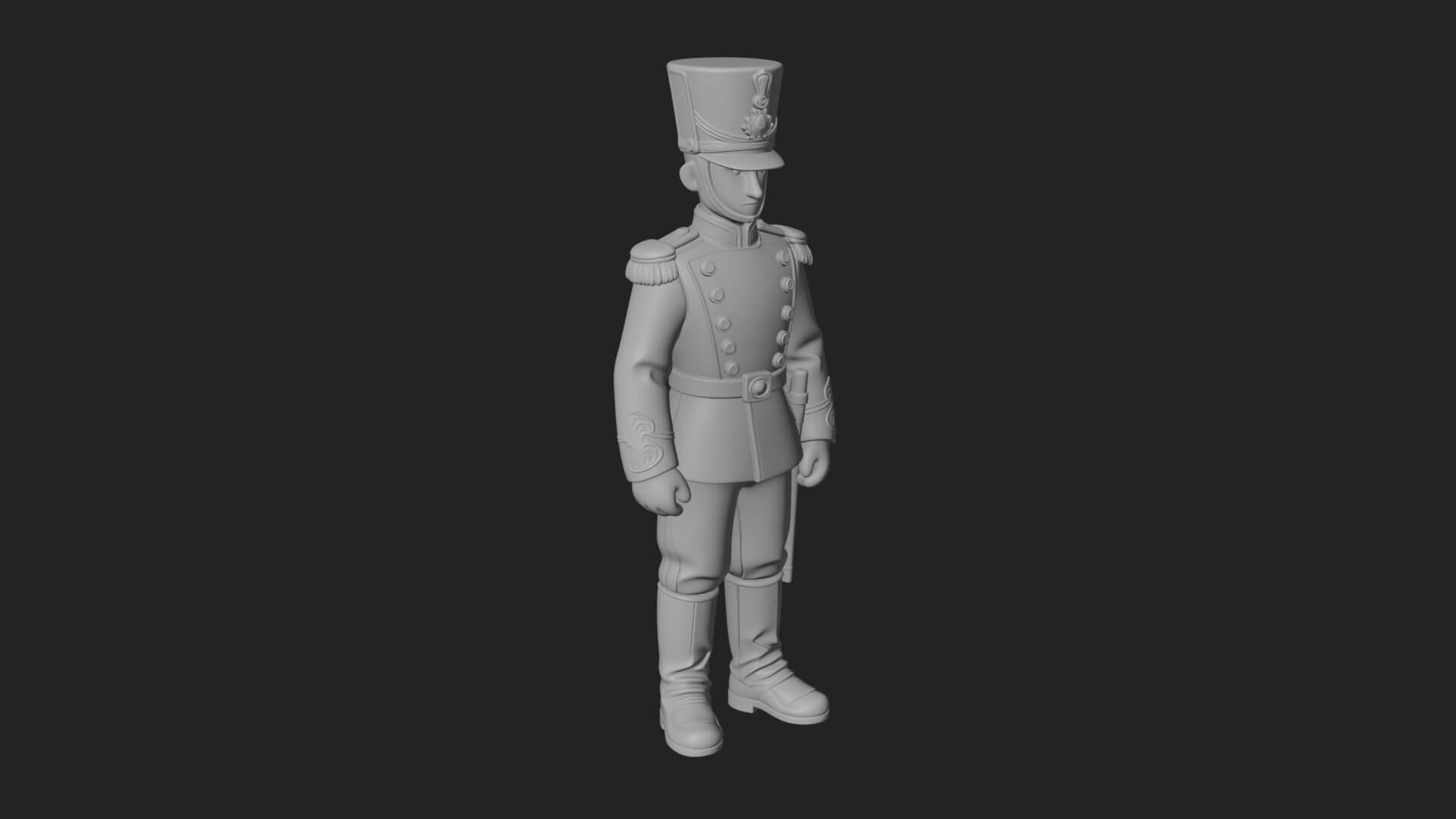Parade Toy Soldier Statue Design 1 3D Print Model 3D Model