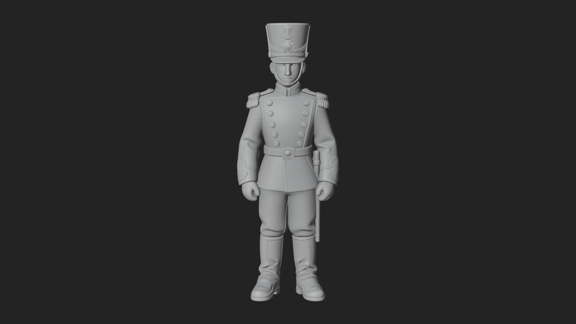 Parade Toy Soldier Statue Design 1 3D Print Model 3D Model