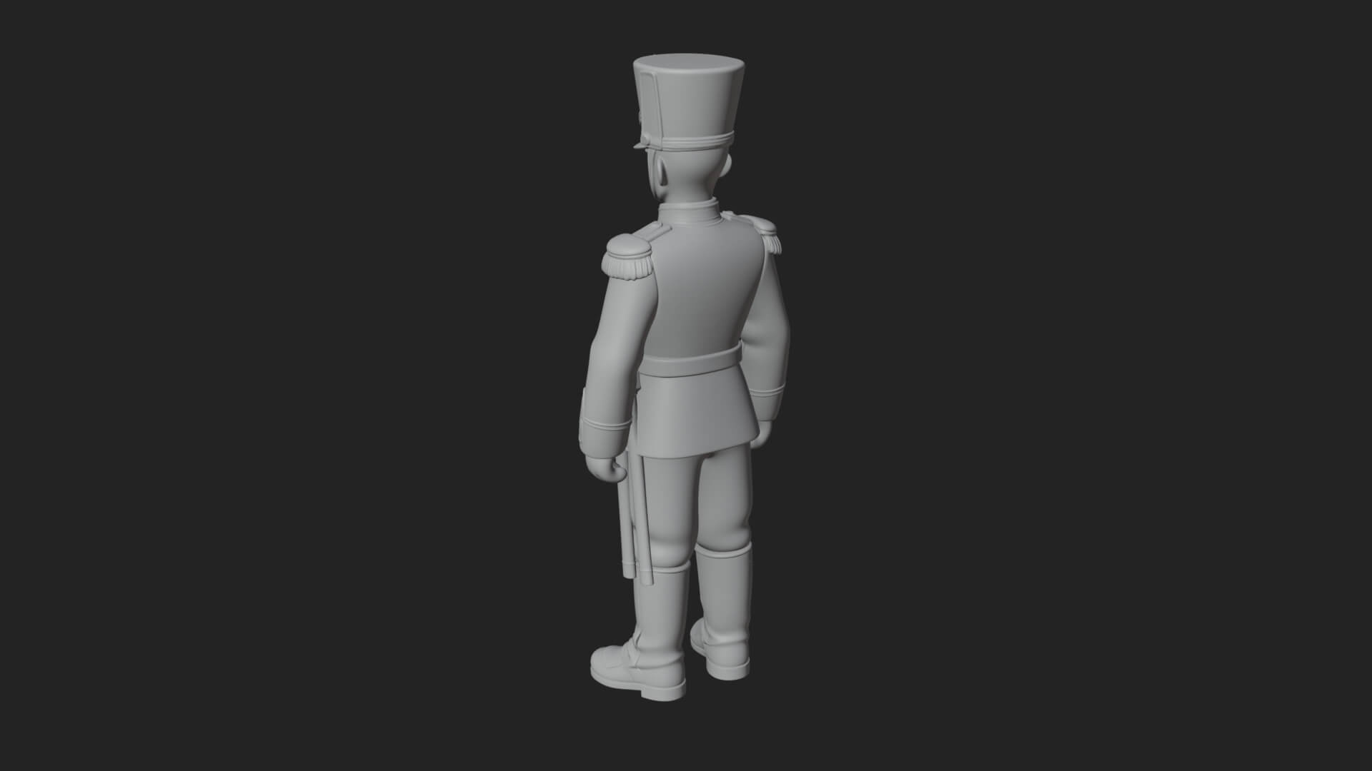 Parade Toy Soldier Statue Design 1 3D Print Model 3D Model