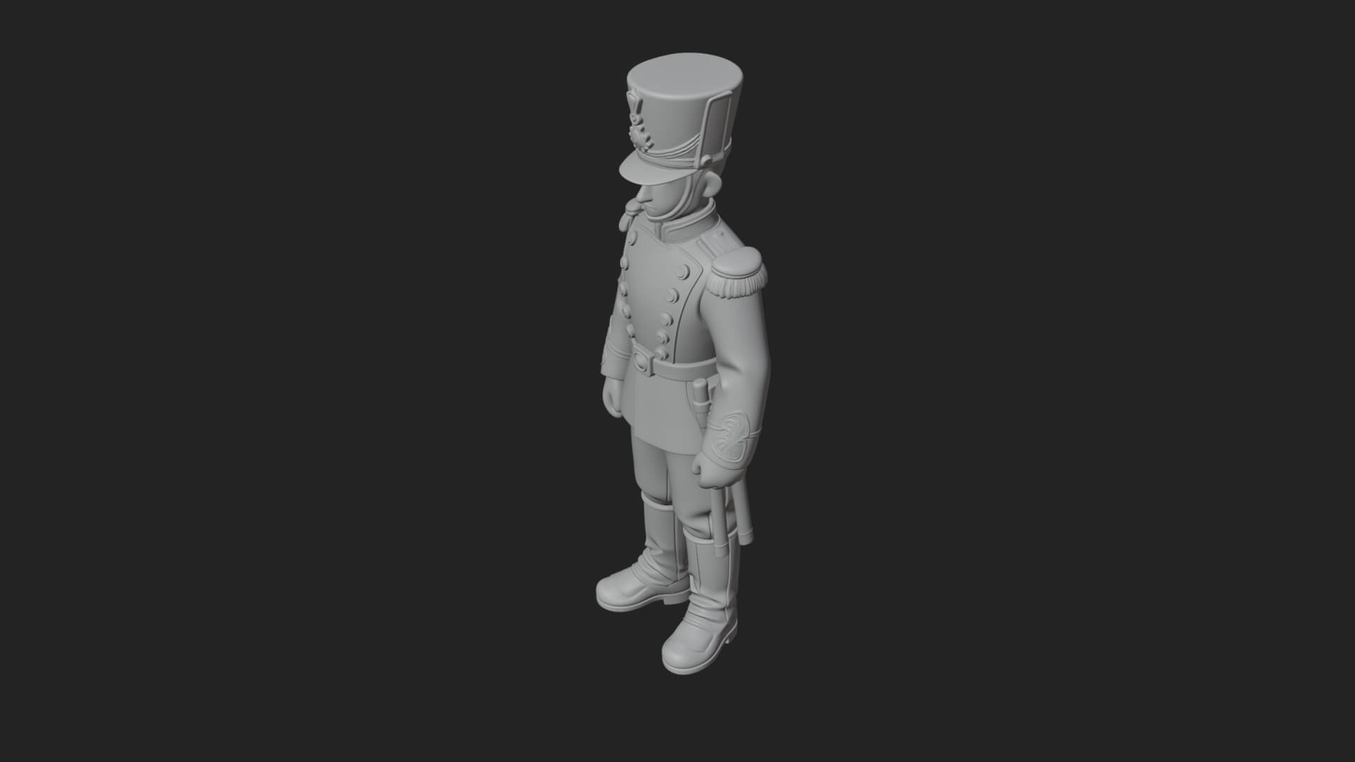 Parade Toy Soldier Statue Design 1 3D Print Model 3D Model