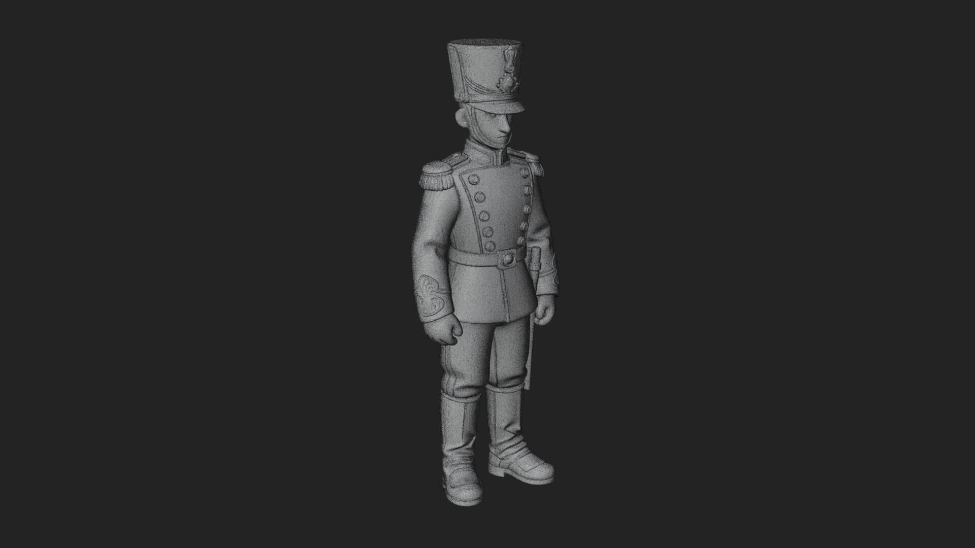 Parade Toy Soldier Statue Design 1 3D Print Model 3D Model