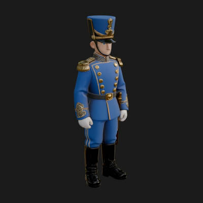 Parade Toy Soldier Statue Design 1 3D Print Model
