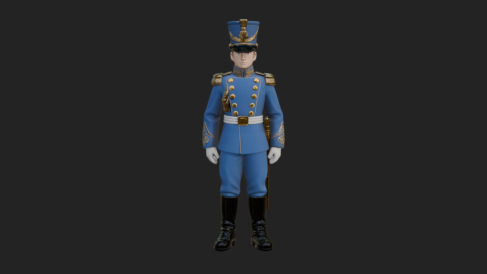 Parade Toy Soldier Statue Design 2 3D Print Model 3D Model