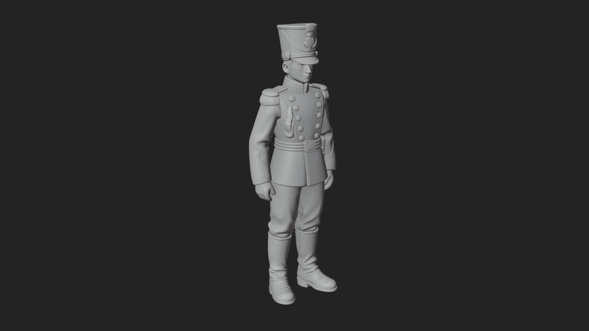 Parade Toy Soldier Statue Design 2 3D Print Model 3D Model