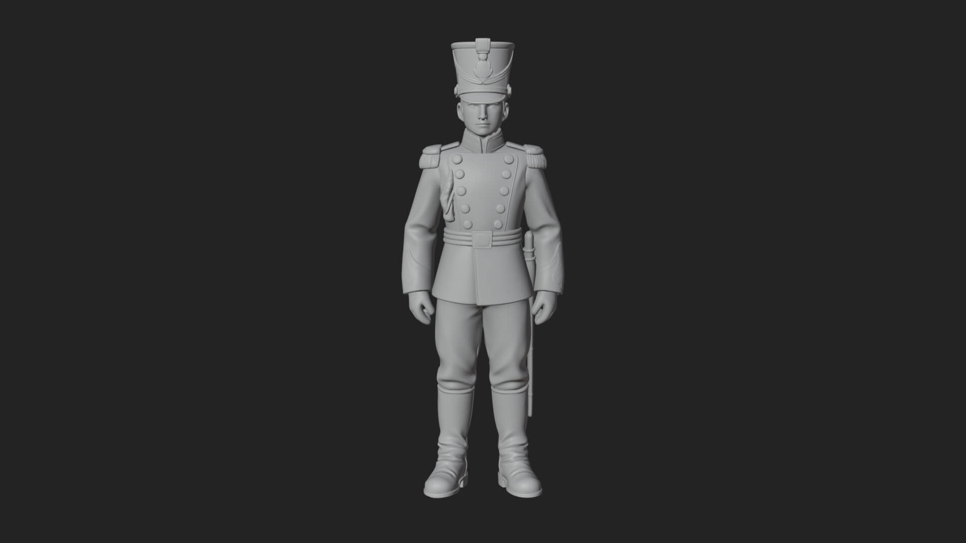 Parade Toy Soldier Statue Design 2 3D Print Model 3D Model