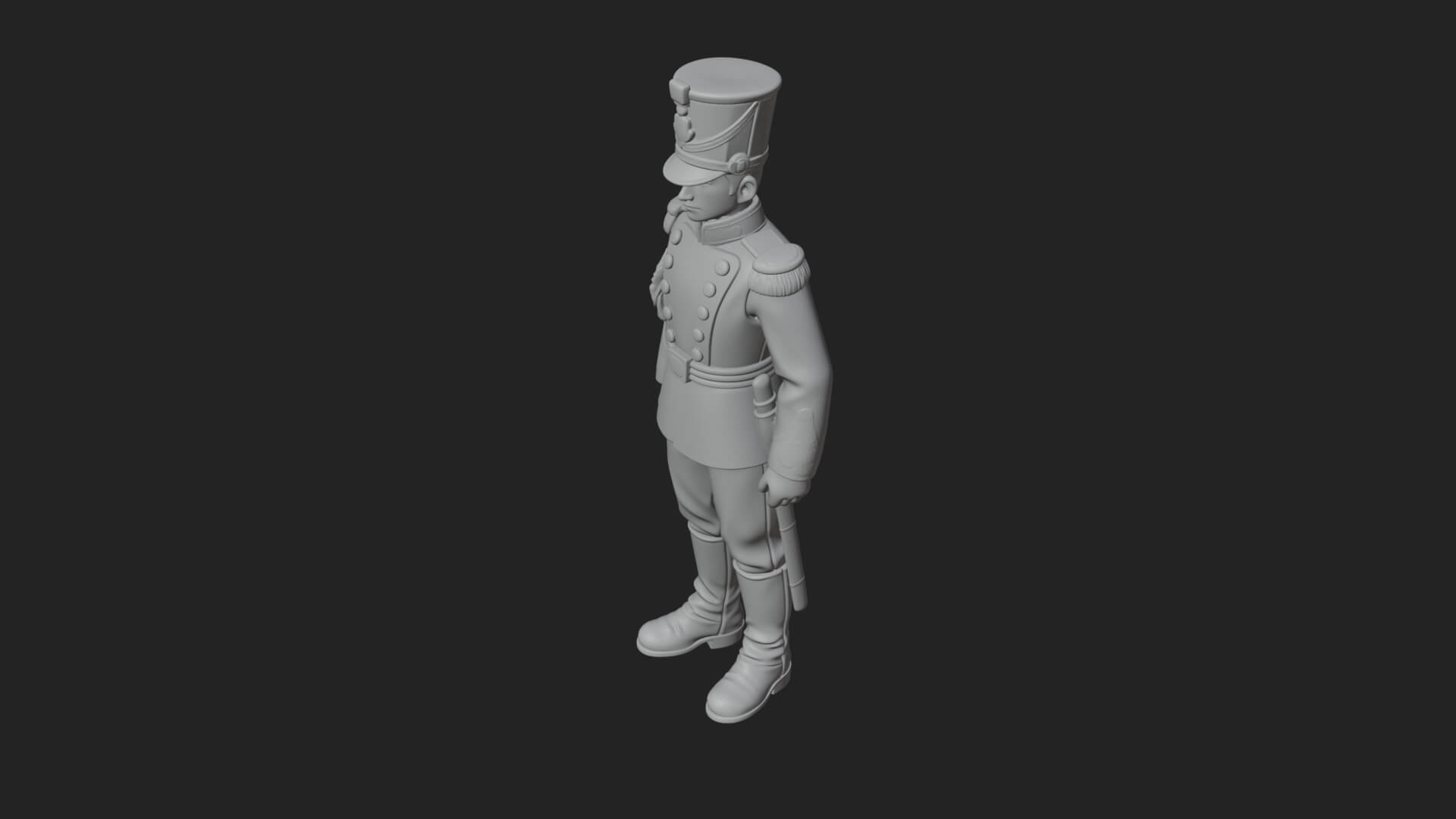 Parade Toy Soldier Statue Design 2 3D Print Model 3D Model