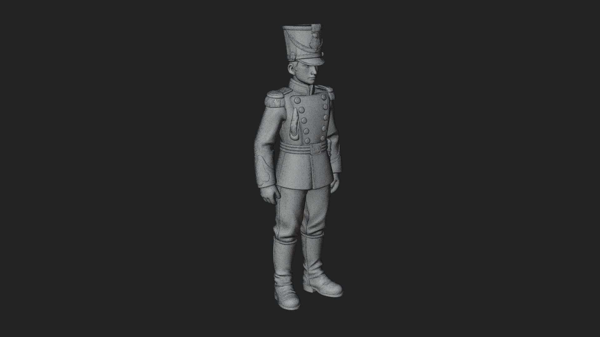 Parade Toy Soldier Statue Design 2 3D Print Model 3D Model