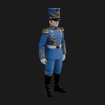 Parade Toy Soldier Statue Design 2 3D Print Model