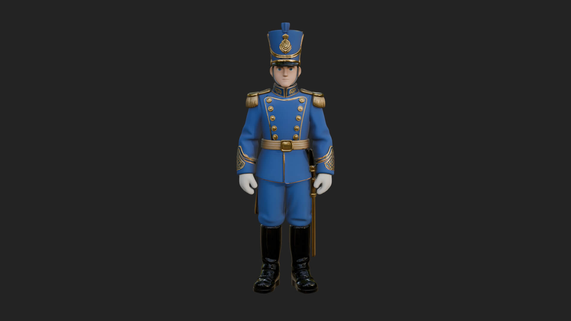 Parade Toy Soldier Statue Design 3 3D Print Model 3D Model