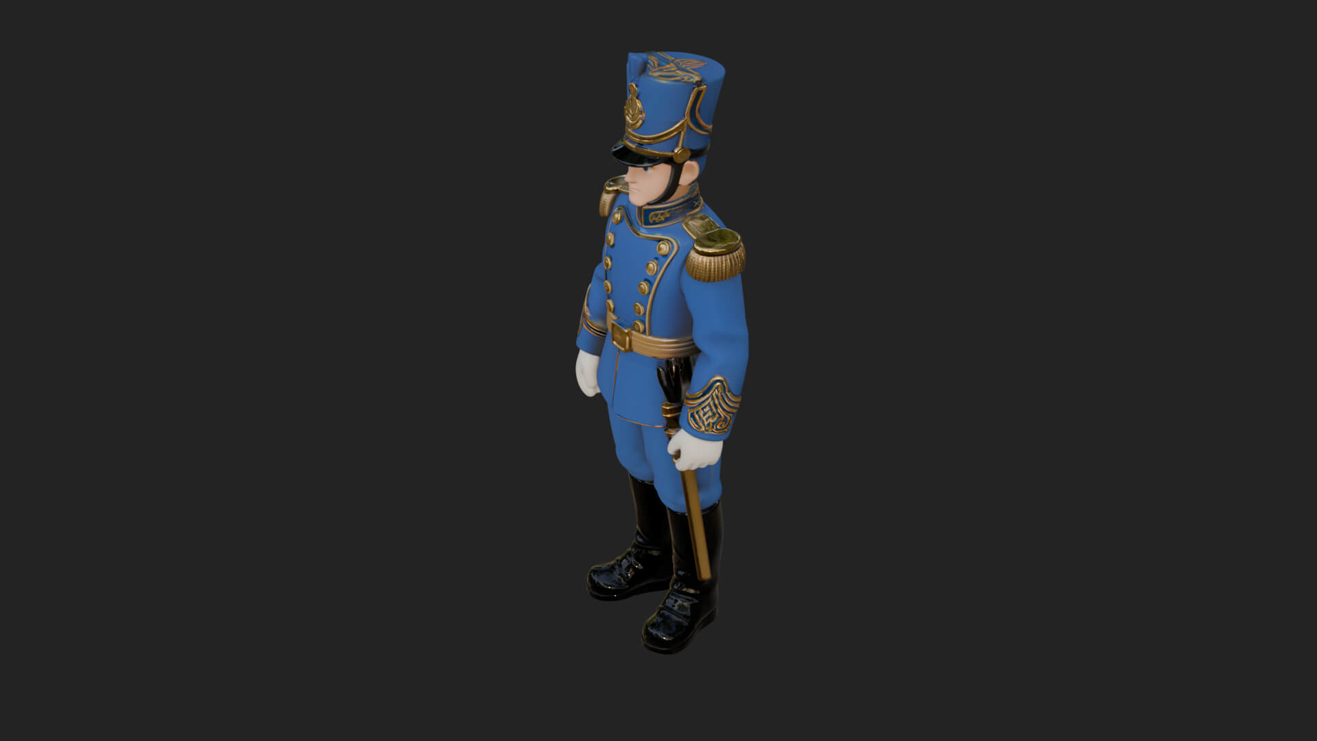 Parade Toy Soldier Statue Design 3 3D Print Model 3D Model