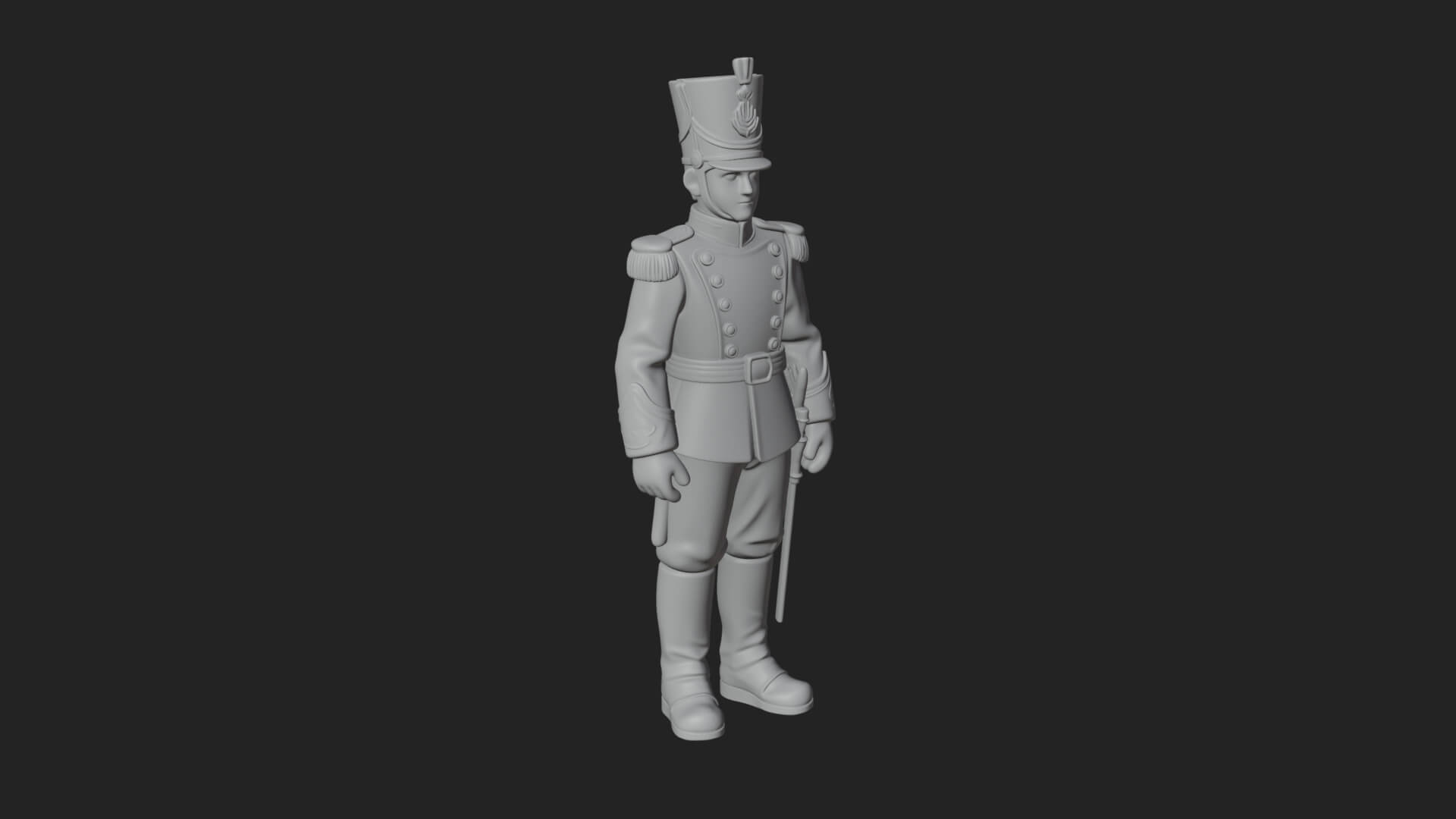 Parade Toy Soldier Statue Design 3 3D Print Model 3D Model