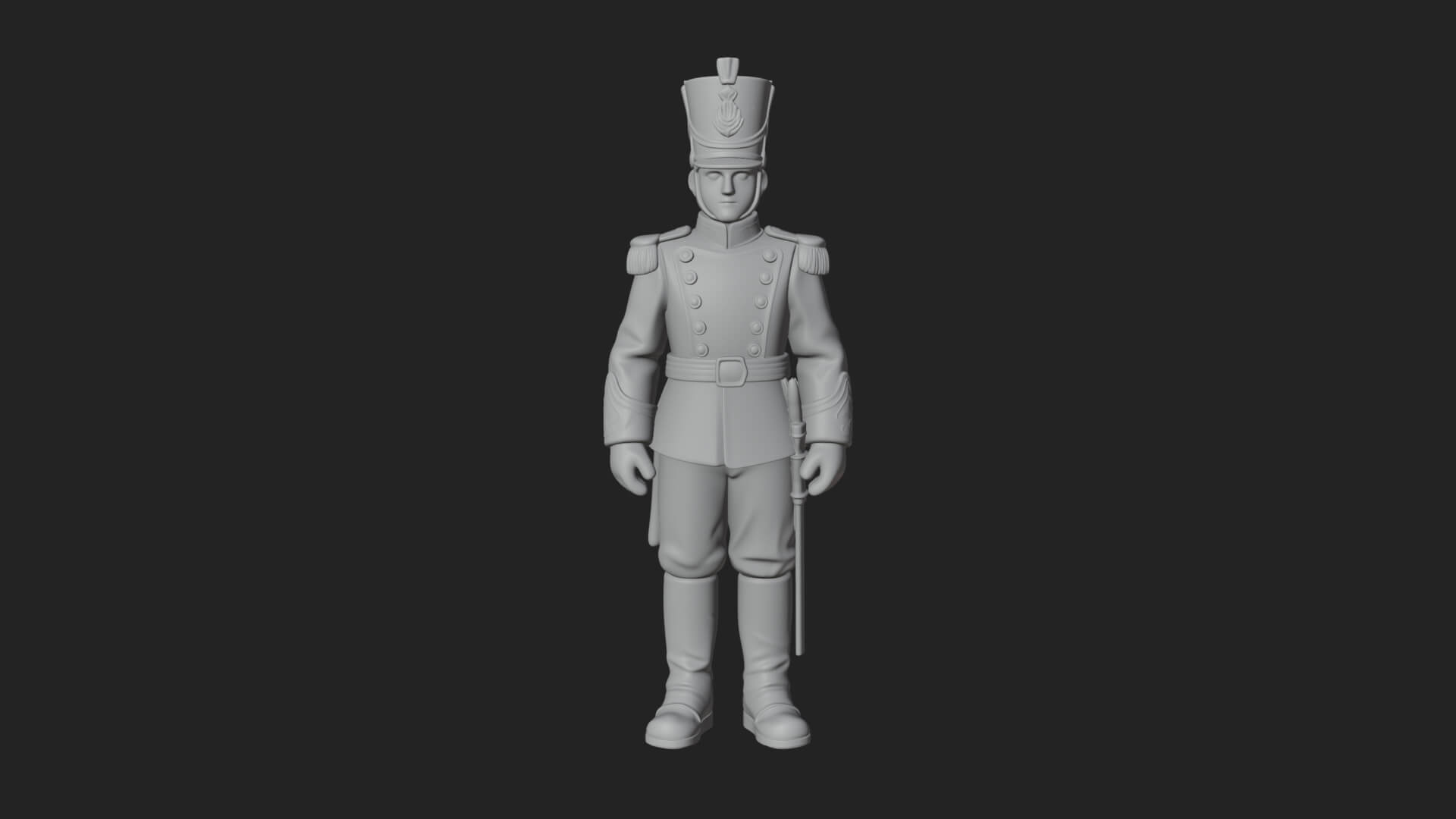 Parade Toy Soldier Statue Design 3 3D Print Model 3D Model